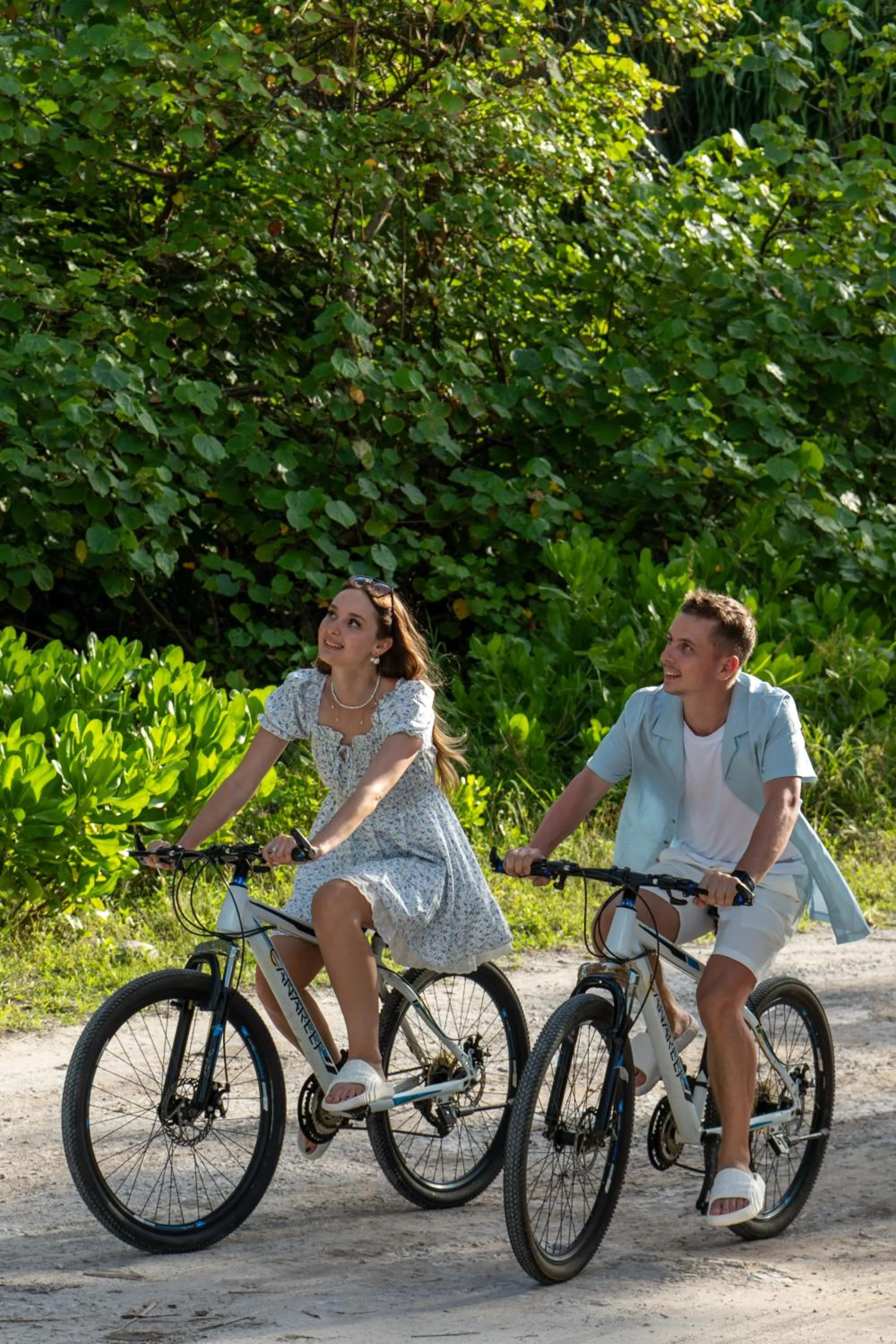 Cycling in Canareef Resort Maldives