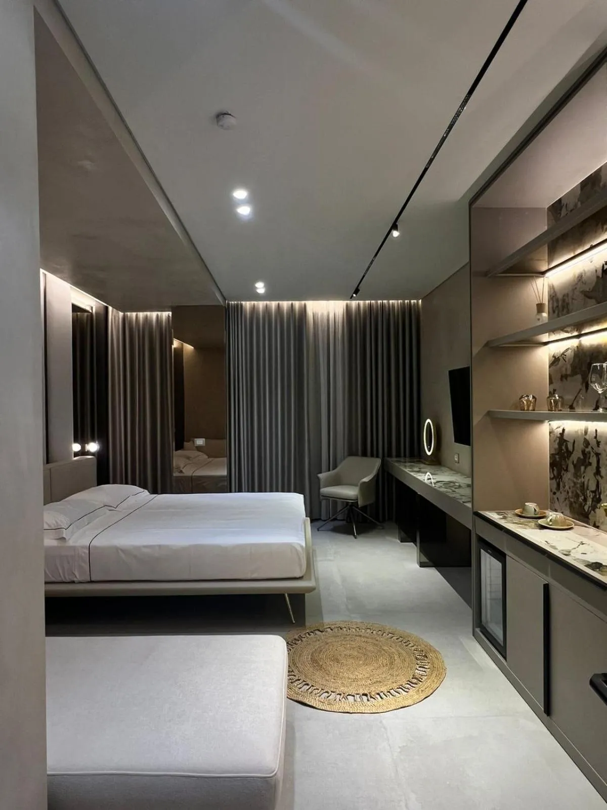 Bed in Hotel Miramare