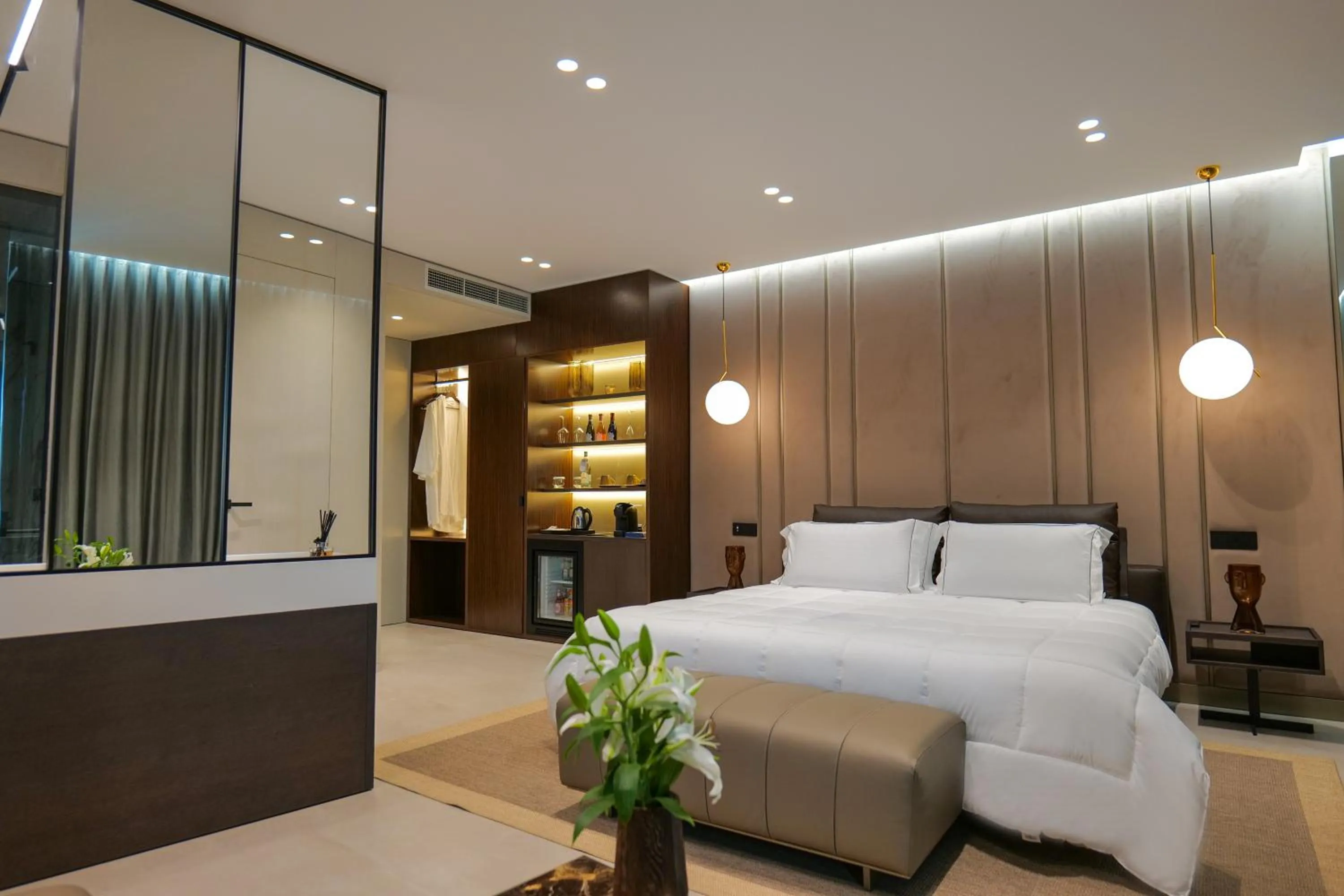 Bed in Hotel Miramare