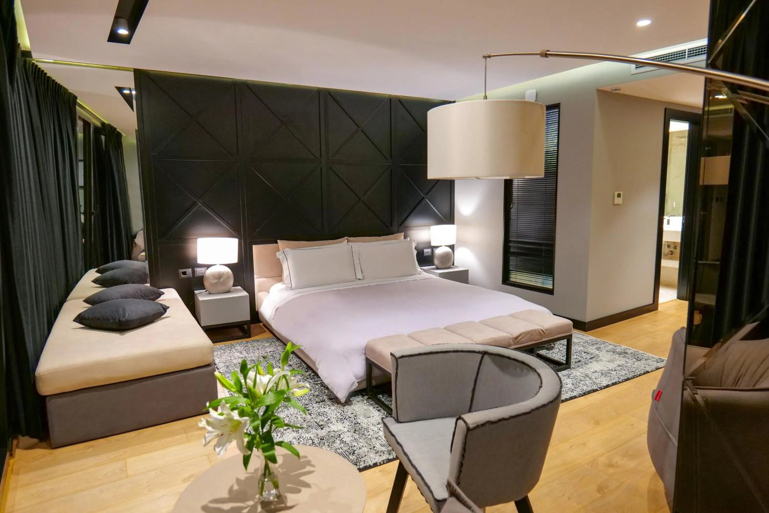 Bed in Hotel Miramare