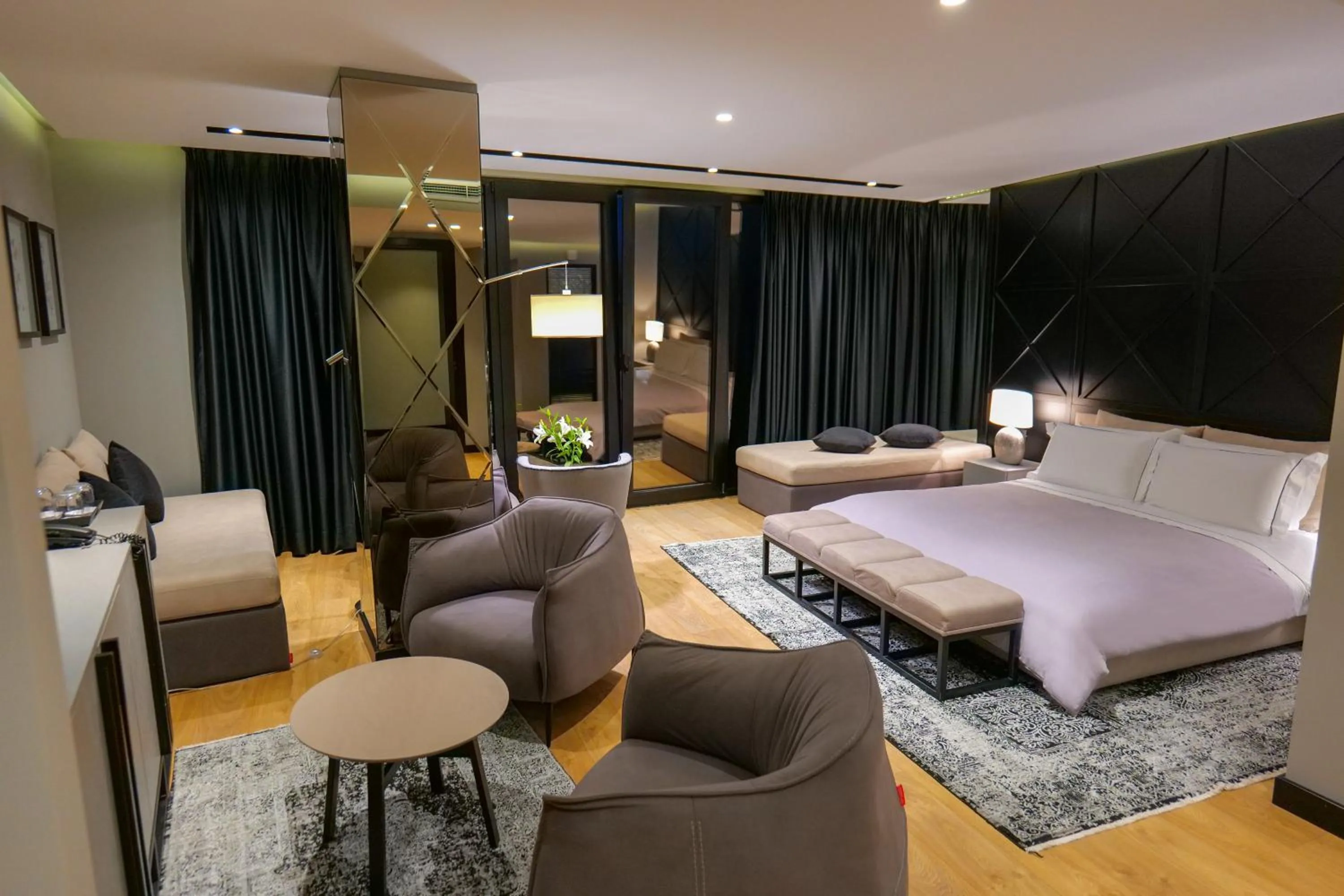 Bed in Hotel Miramare