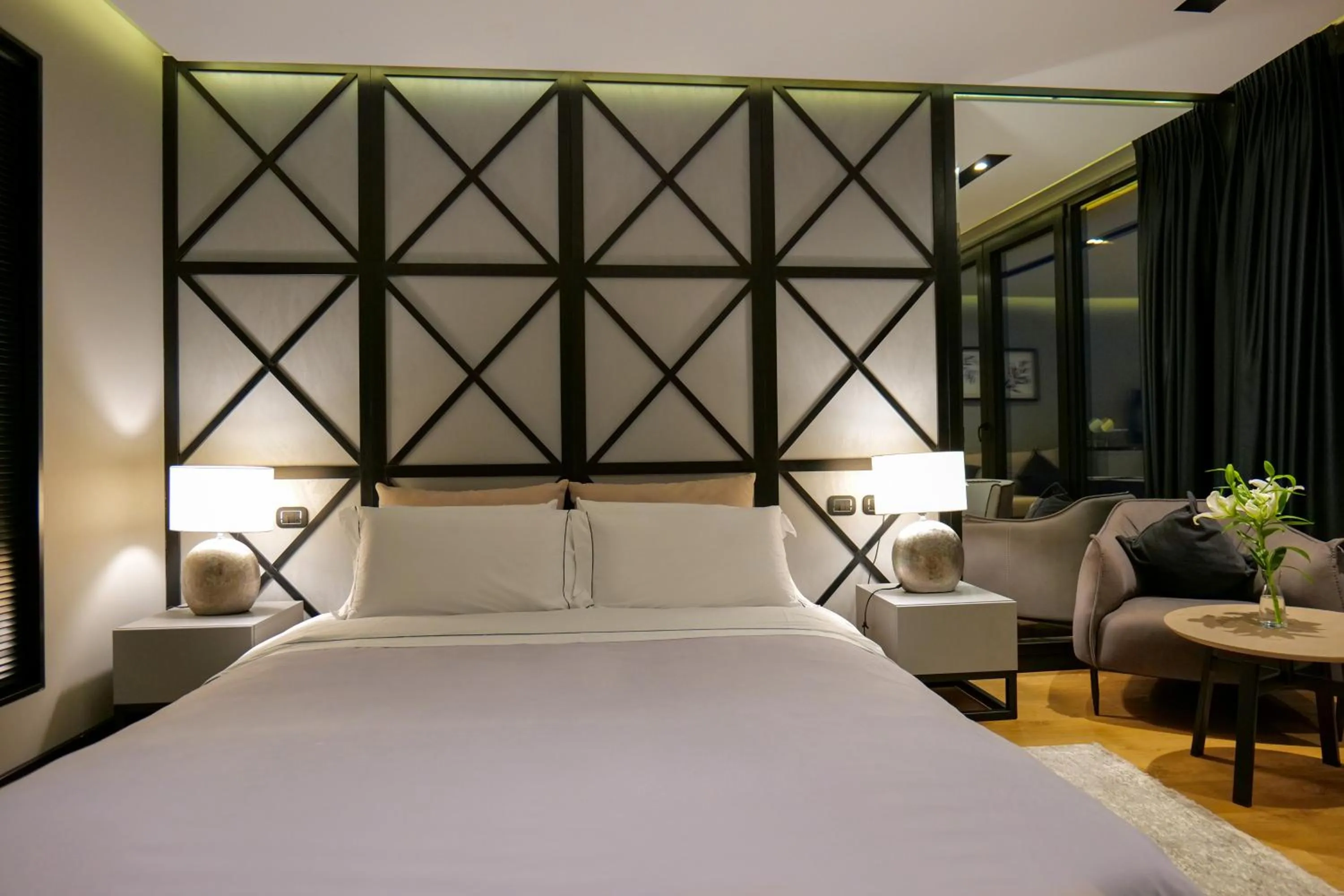 Bed in Hotel Miramare