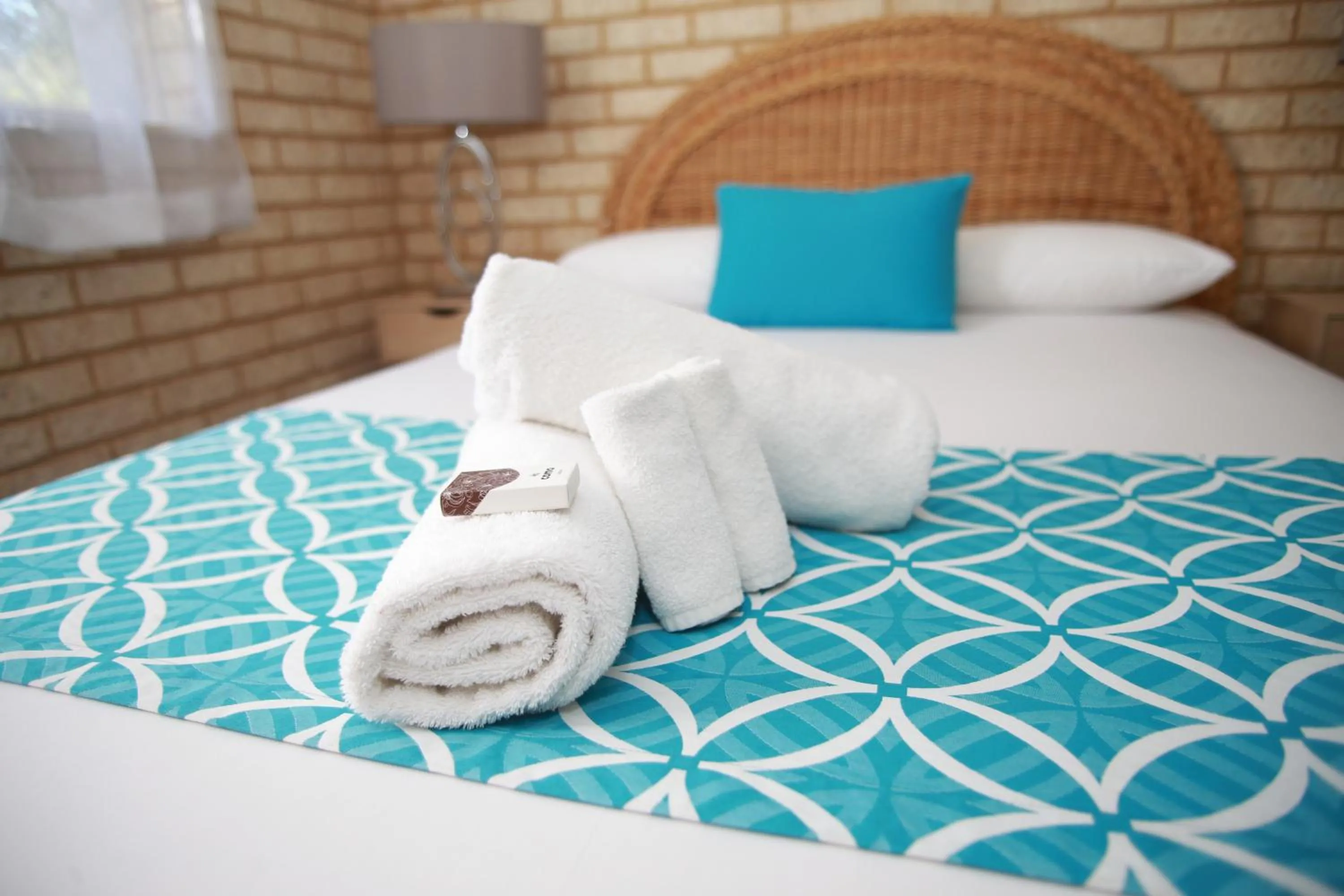 Bed in Busselton Villas and Glamping Village