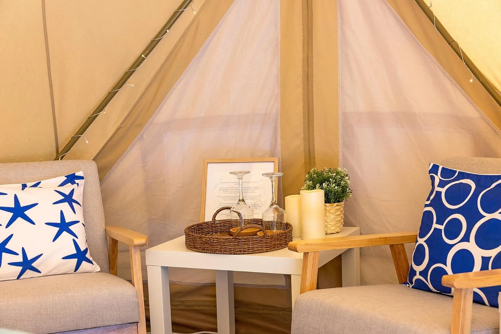 Seating area in Busselton Villas and Glamping Village