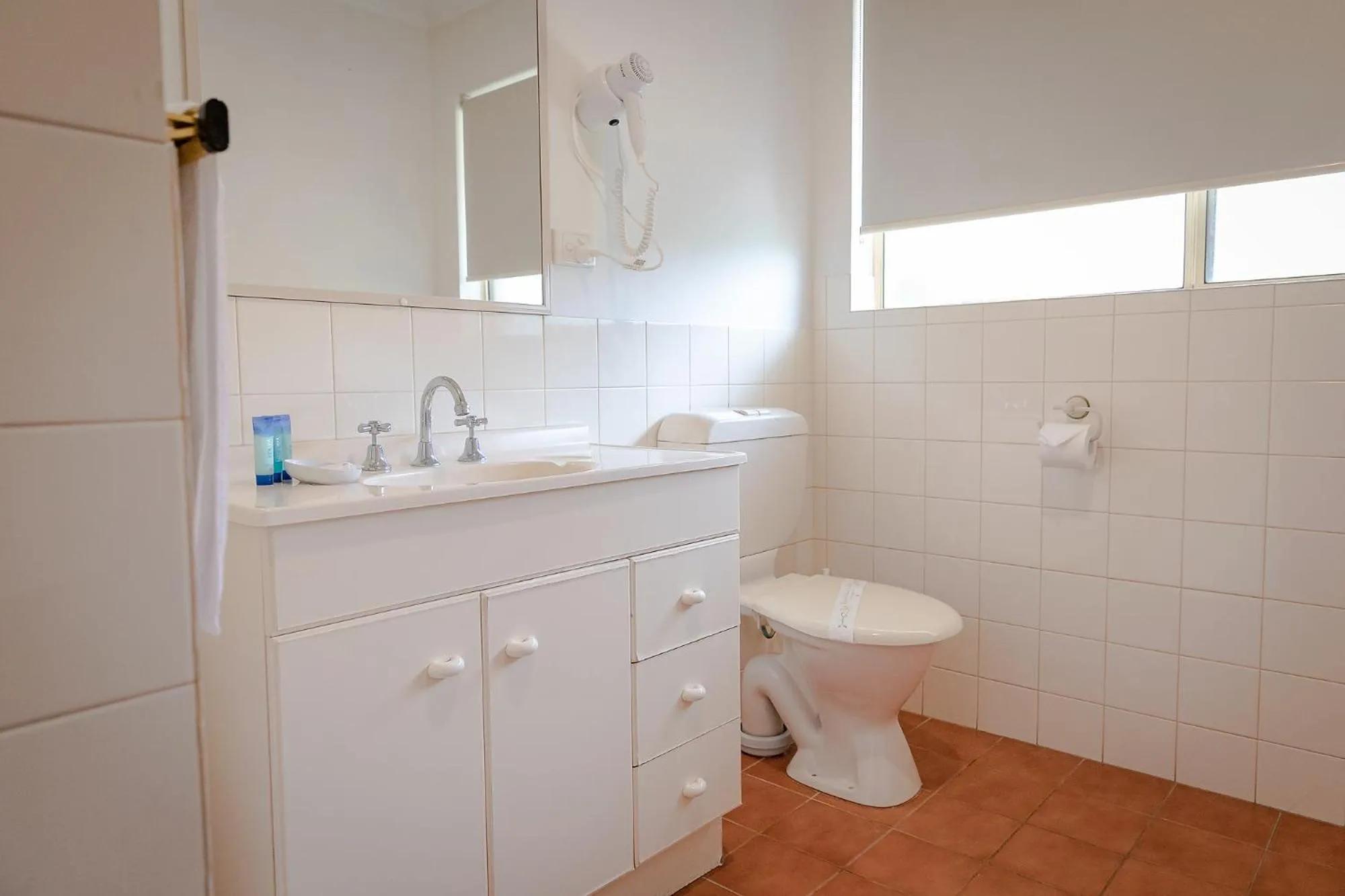 Shower in Busselton Villas and Glamping Village