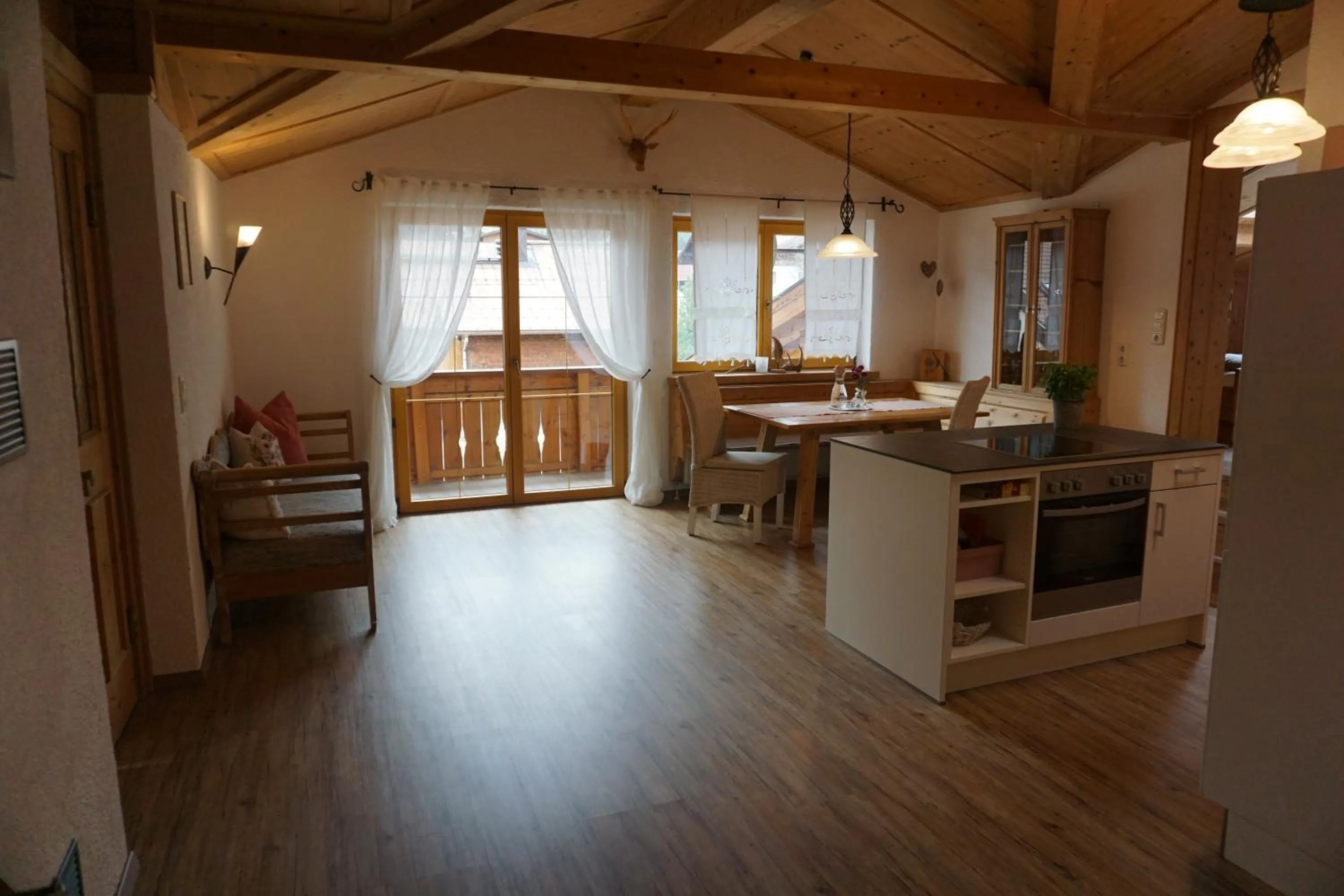 Kitchen or kitchenette in Ferienwohnungen Bauernhof Andreas Kleiner