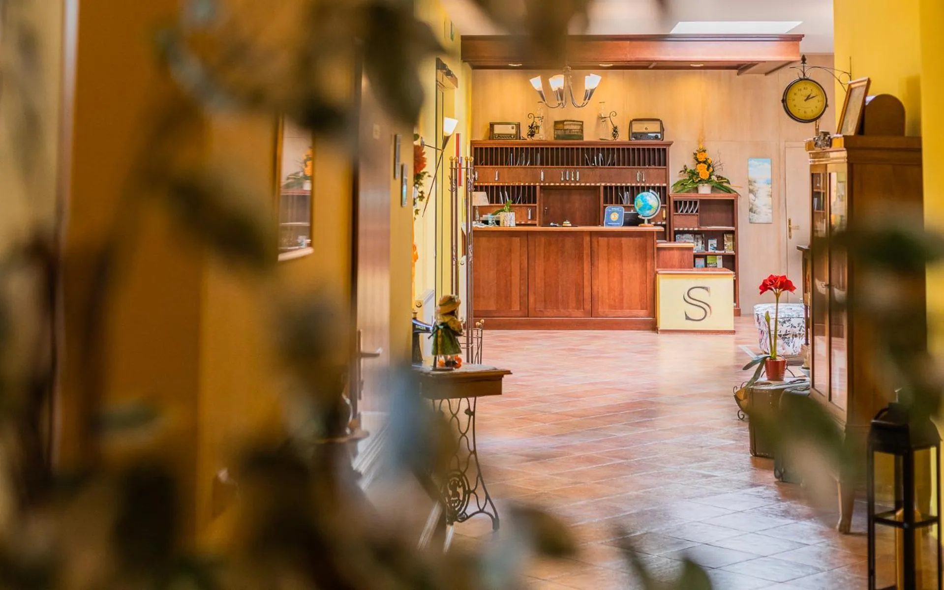 Lobby or reception in Hotel garni Steinfeld