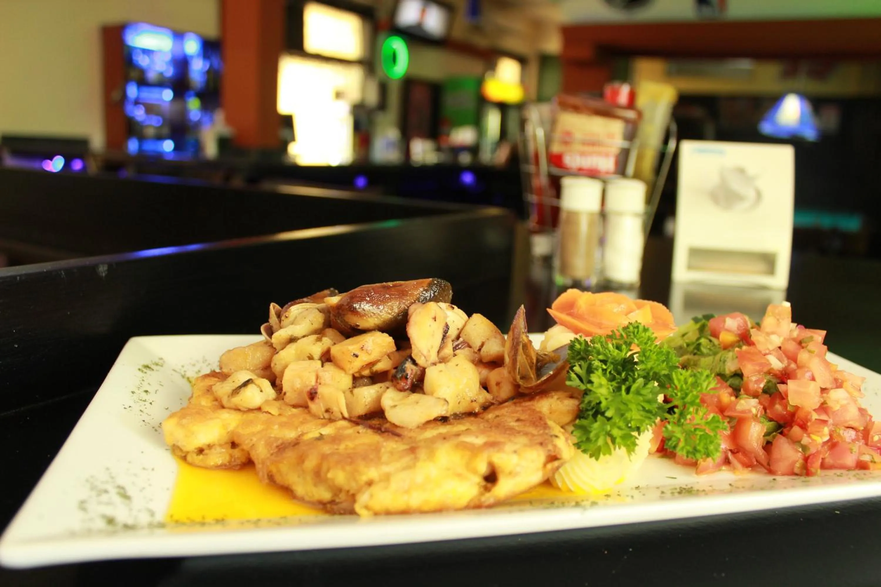 Food close-up in Sportsmens Lodge - Gentlemen's Club