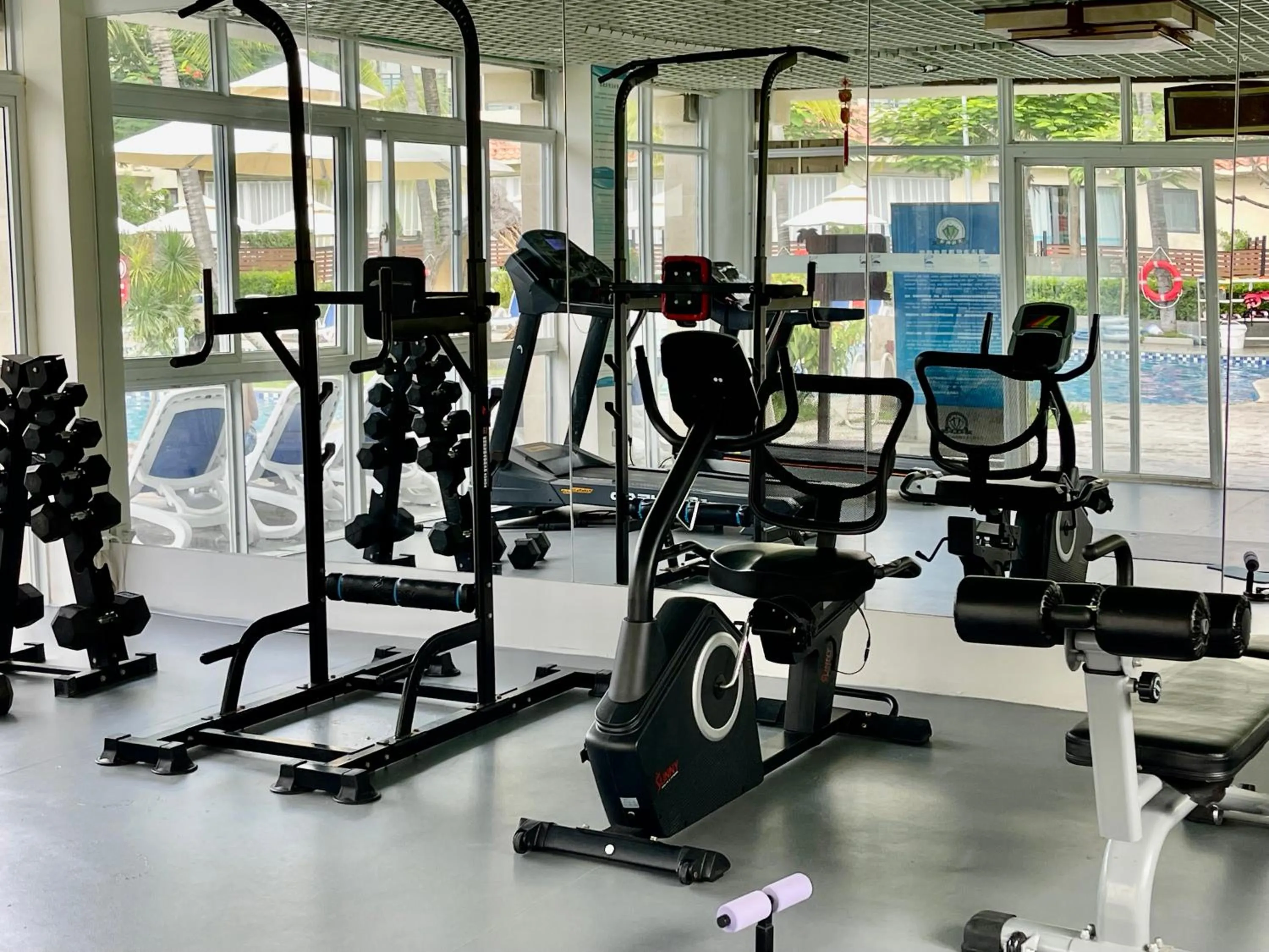 Fitness centre/facilities in Sanya South China Hotel