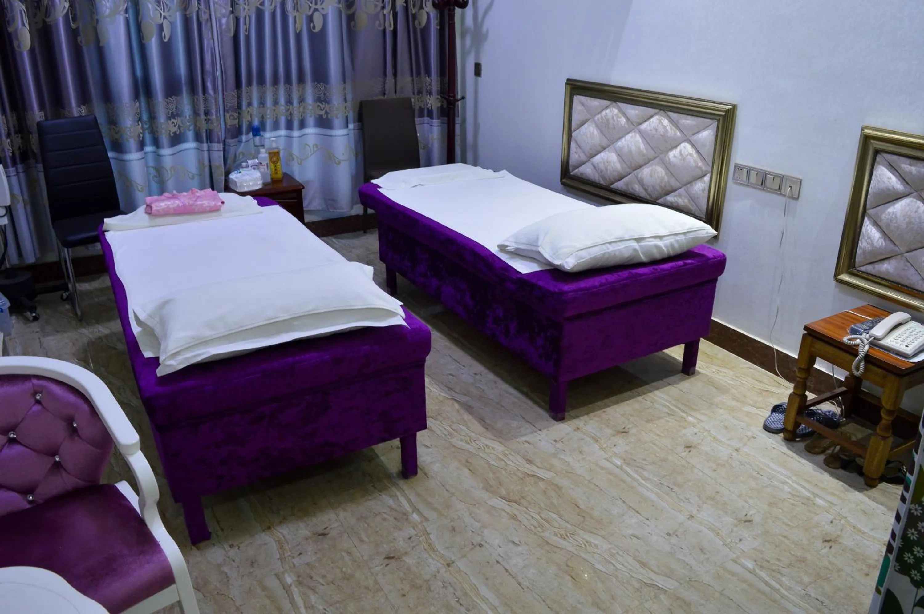 Bed in Wuduria Hotel