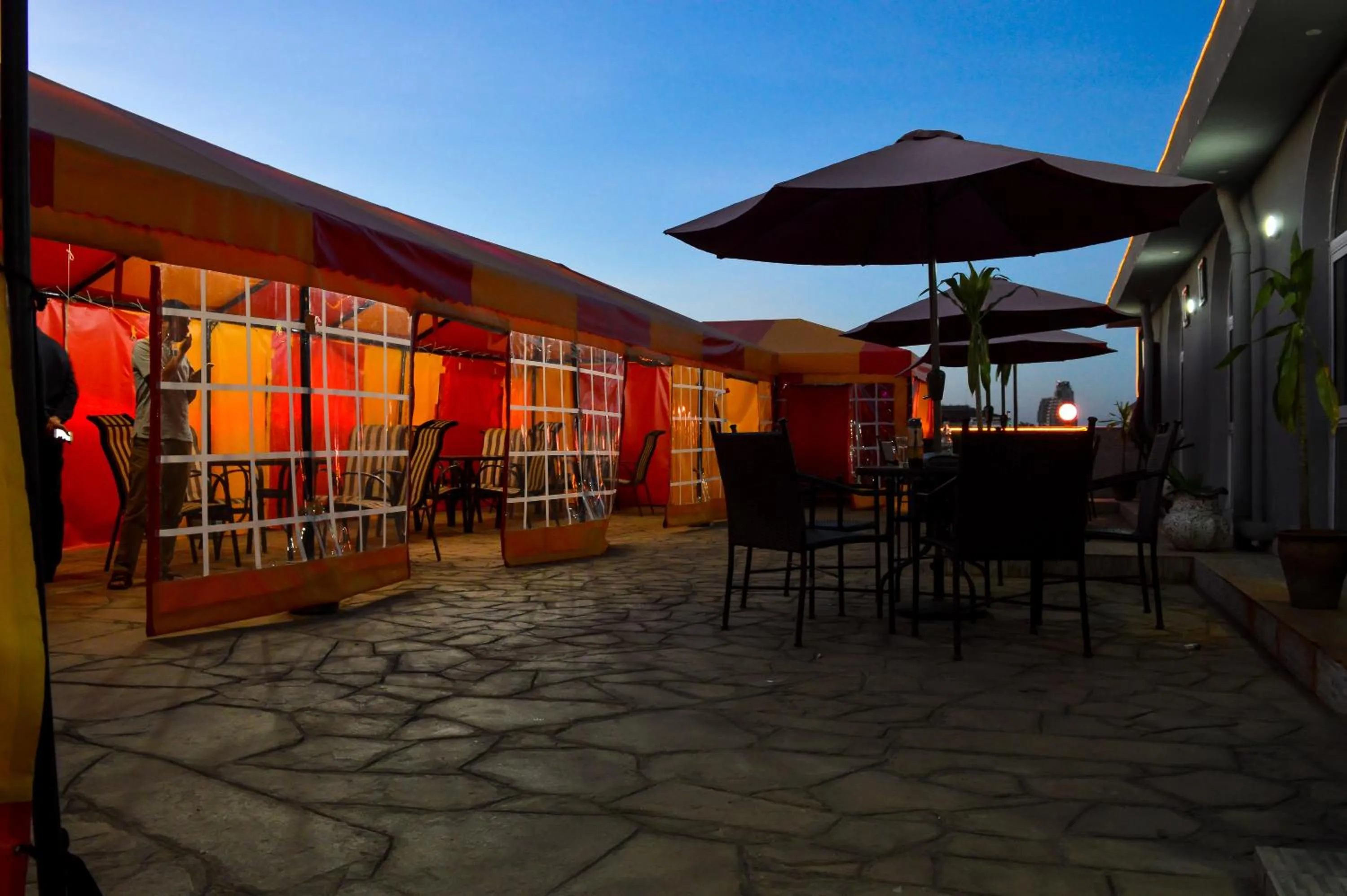 Patio in Wuduria Hotel