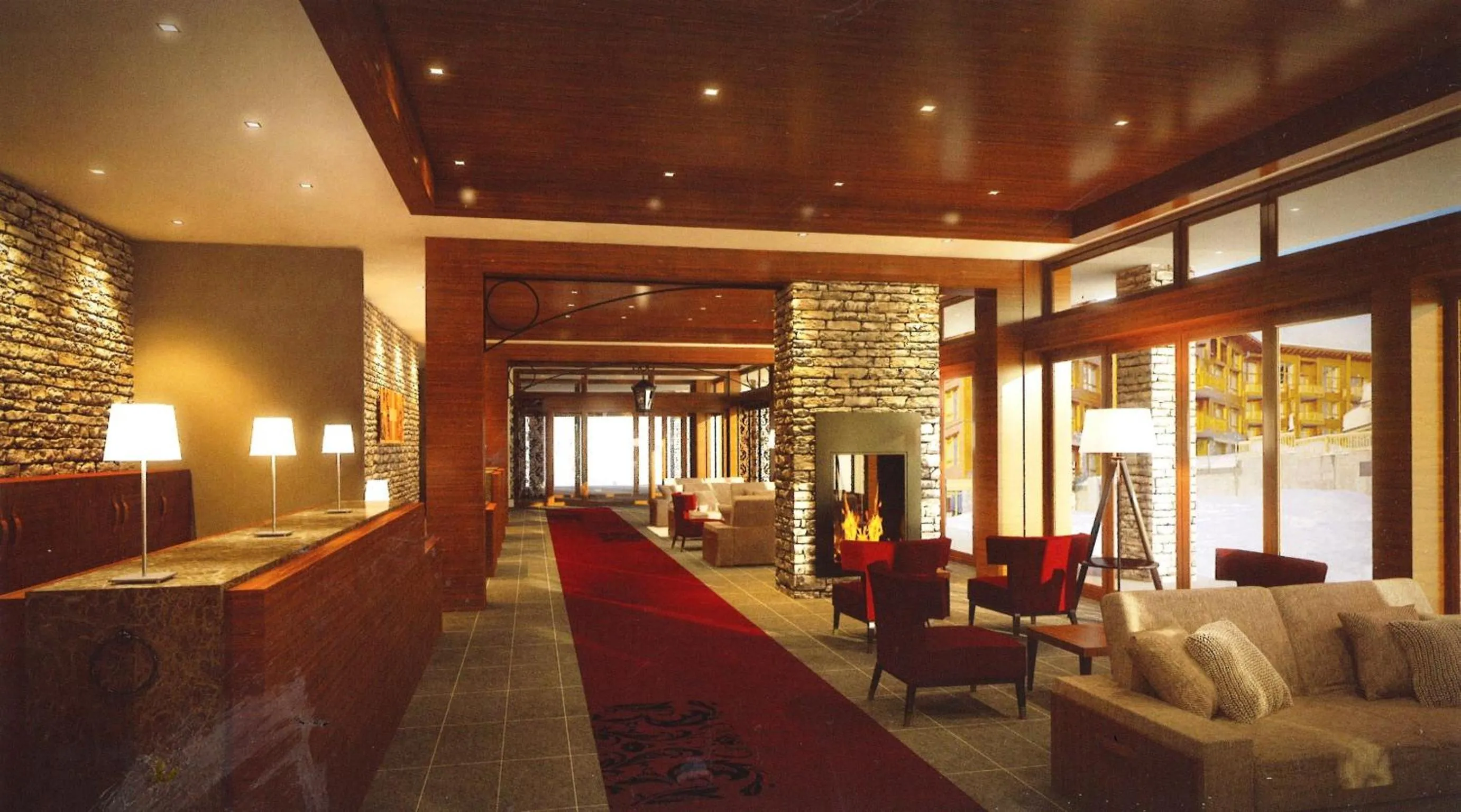 Lobby or reception in Hôtel Eden by Odalys