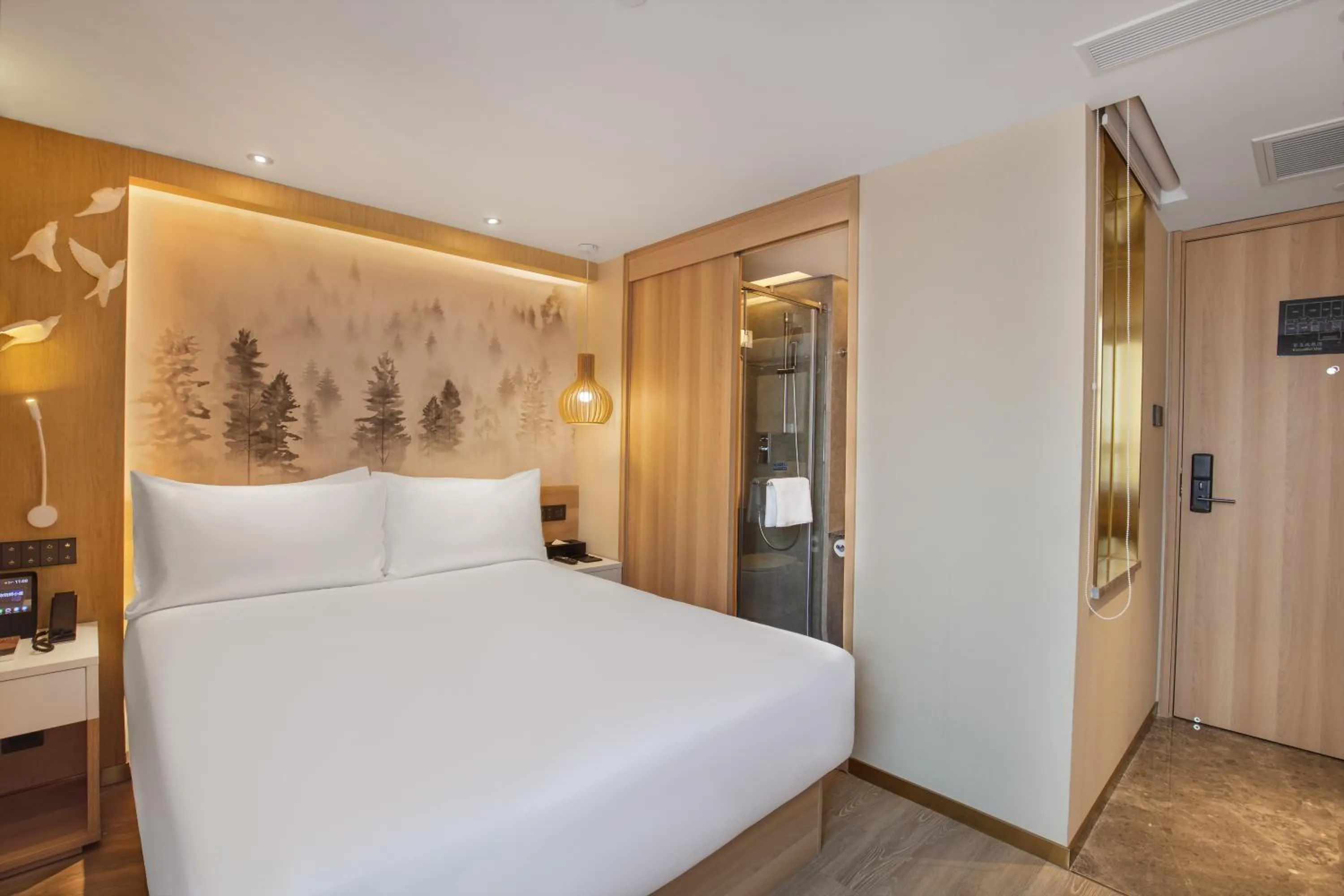 Bed in Orange Beijing Yansha Landmark Hotel