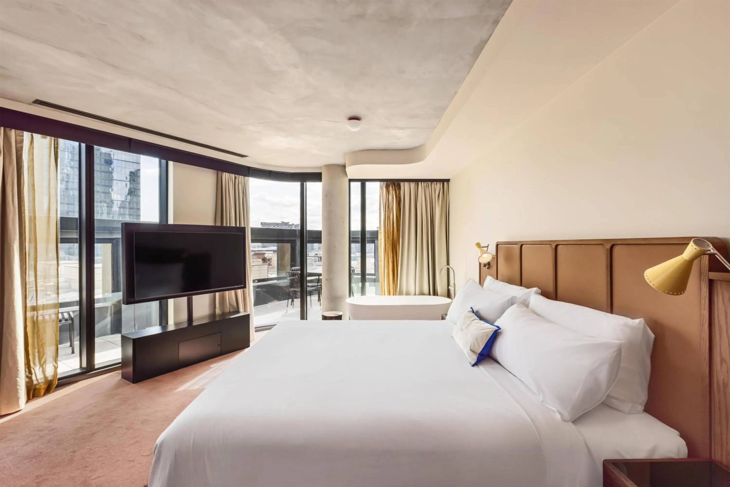 Bedroom, Bed in Hannah St Hotel Melbourne