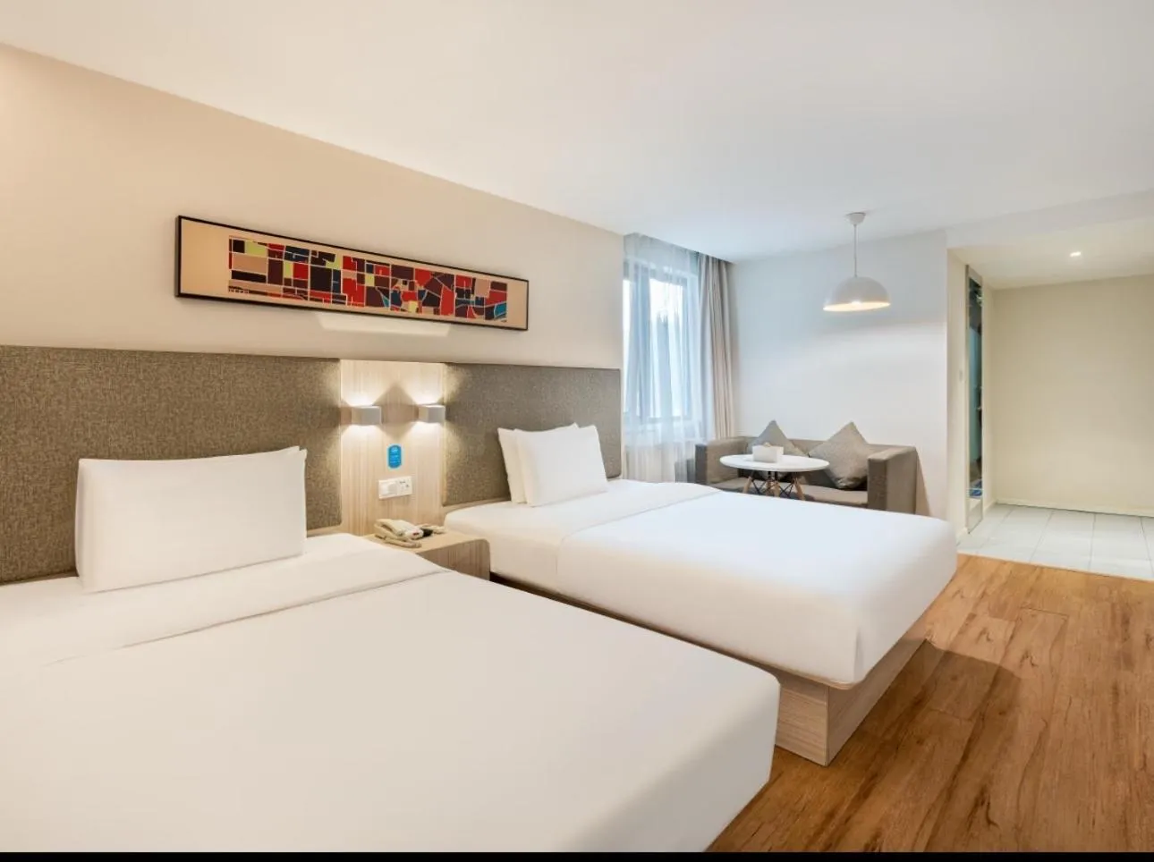 Bed in Hanting Hotel Beijing Wukesong Yongding Road