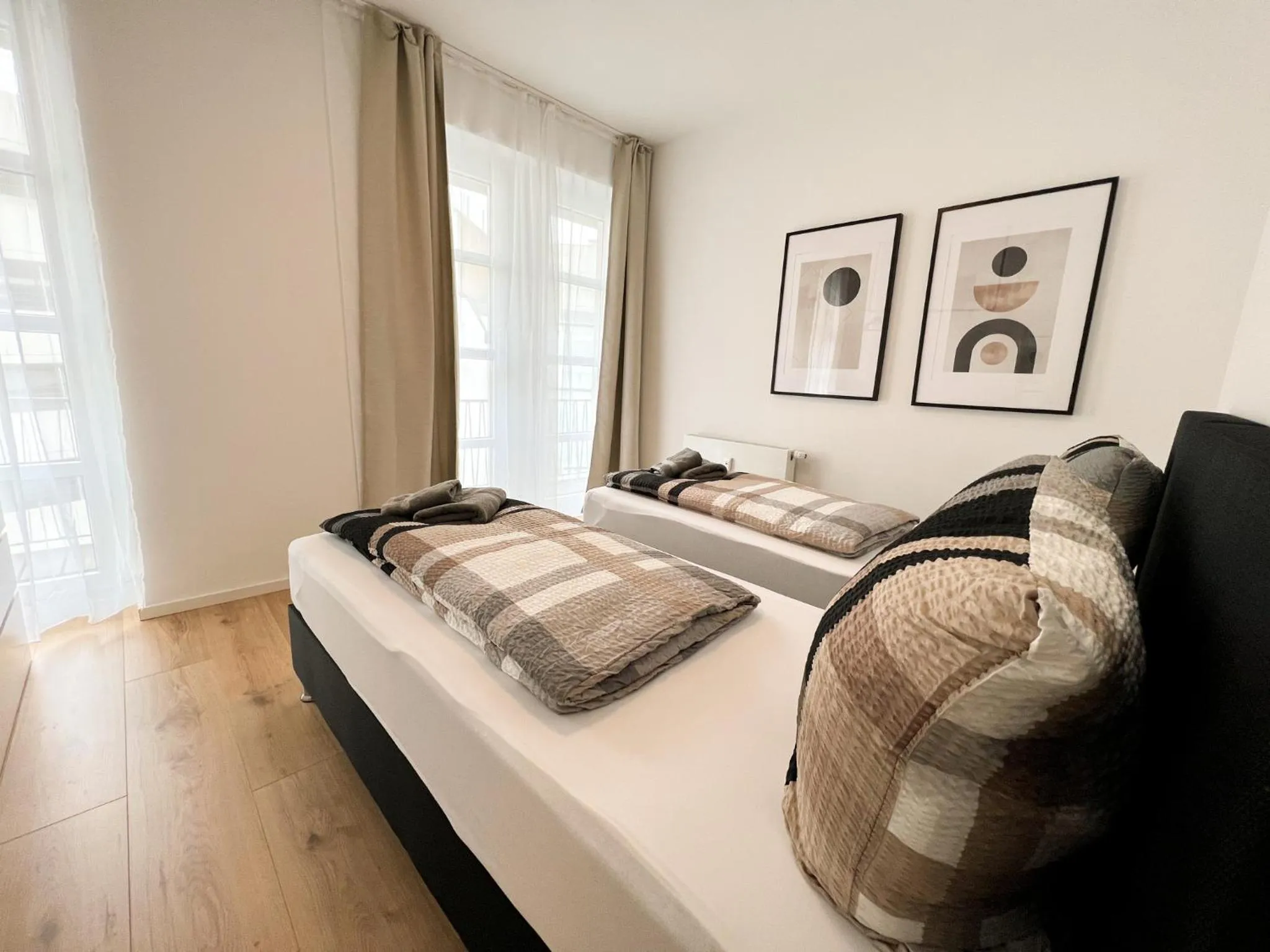 Bed in Centerapartments Tonhallenstraße