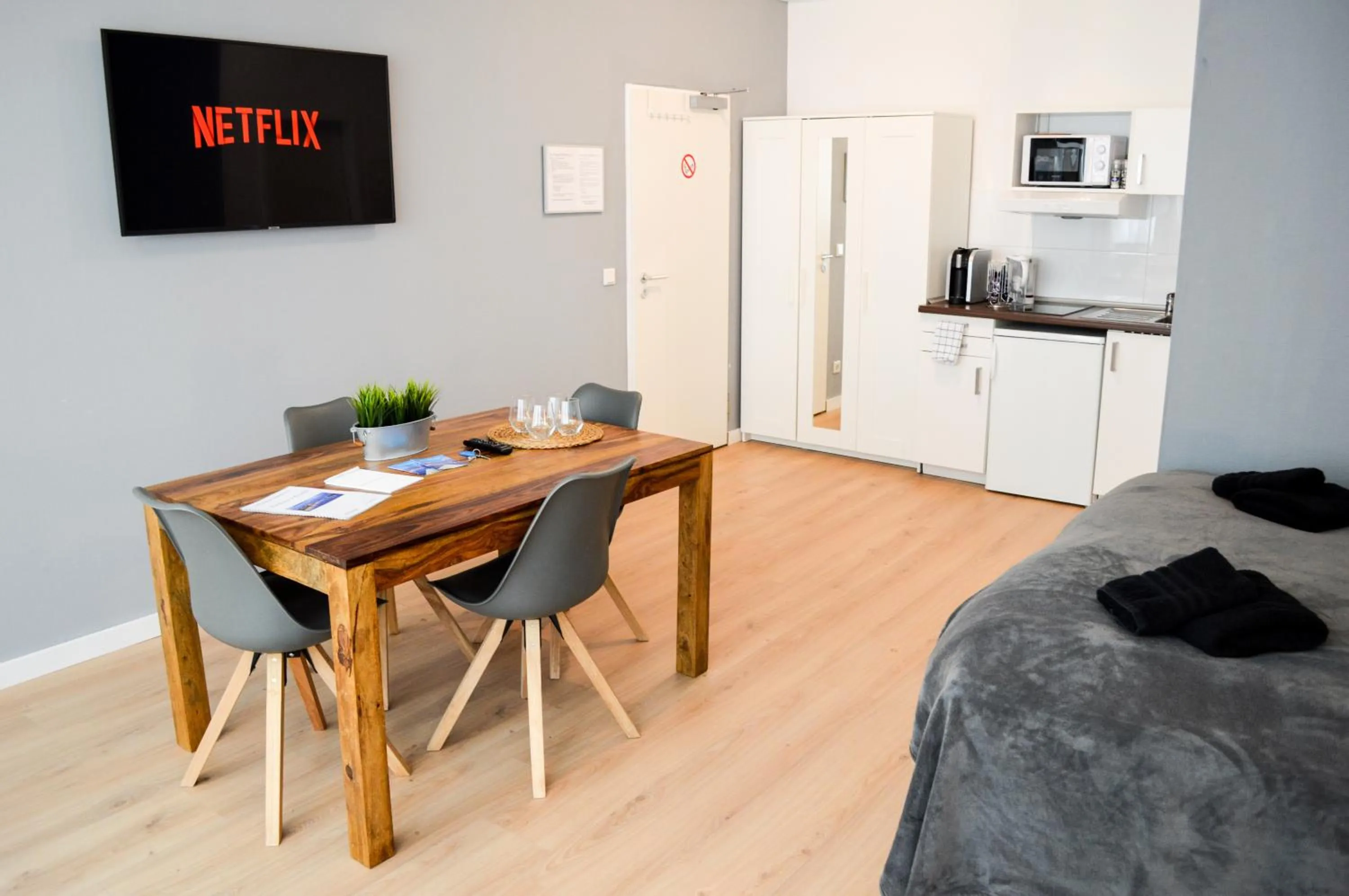 Kitchen or kitchenette in Centerapartments Tonhallenstraße