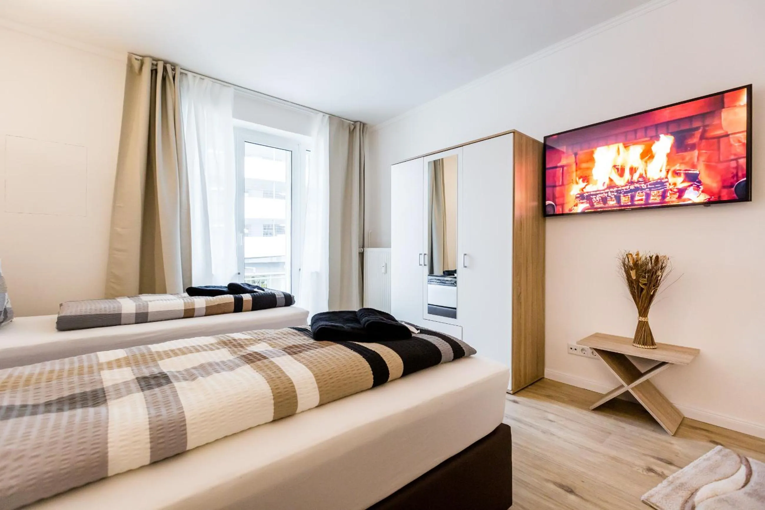 Bedroom, Bed in Centerapartments Tonhallenstraße