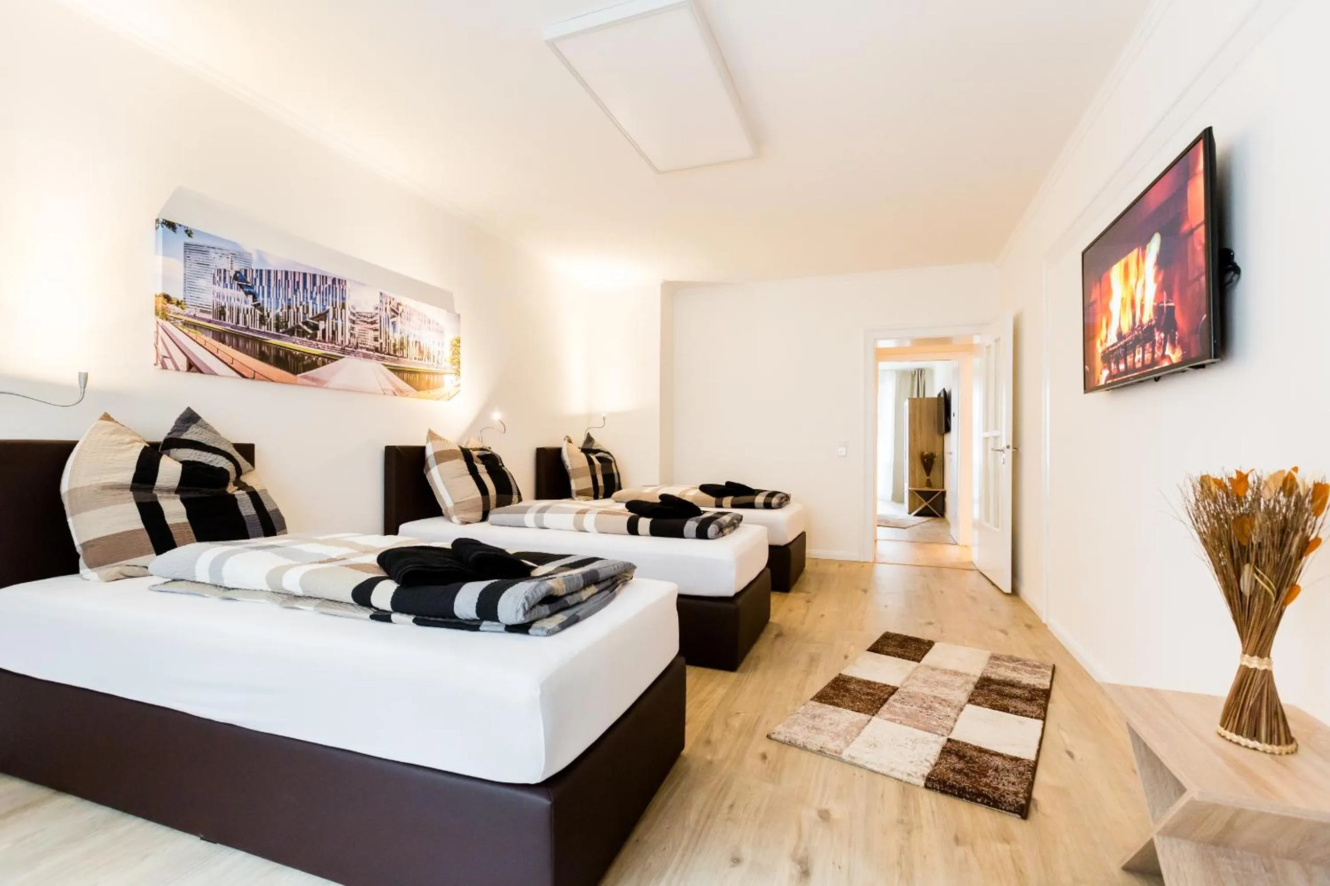 Bedroom, Bed in Centerapartments Tonhallenstraße