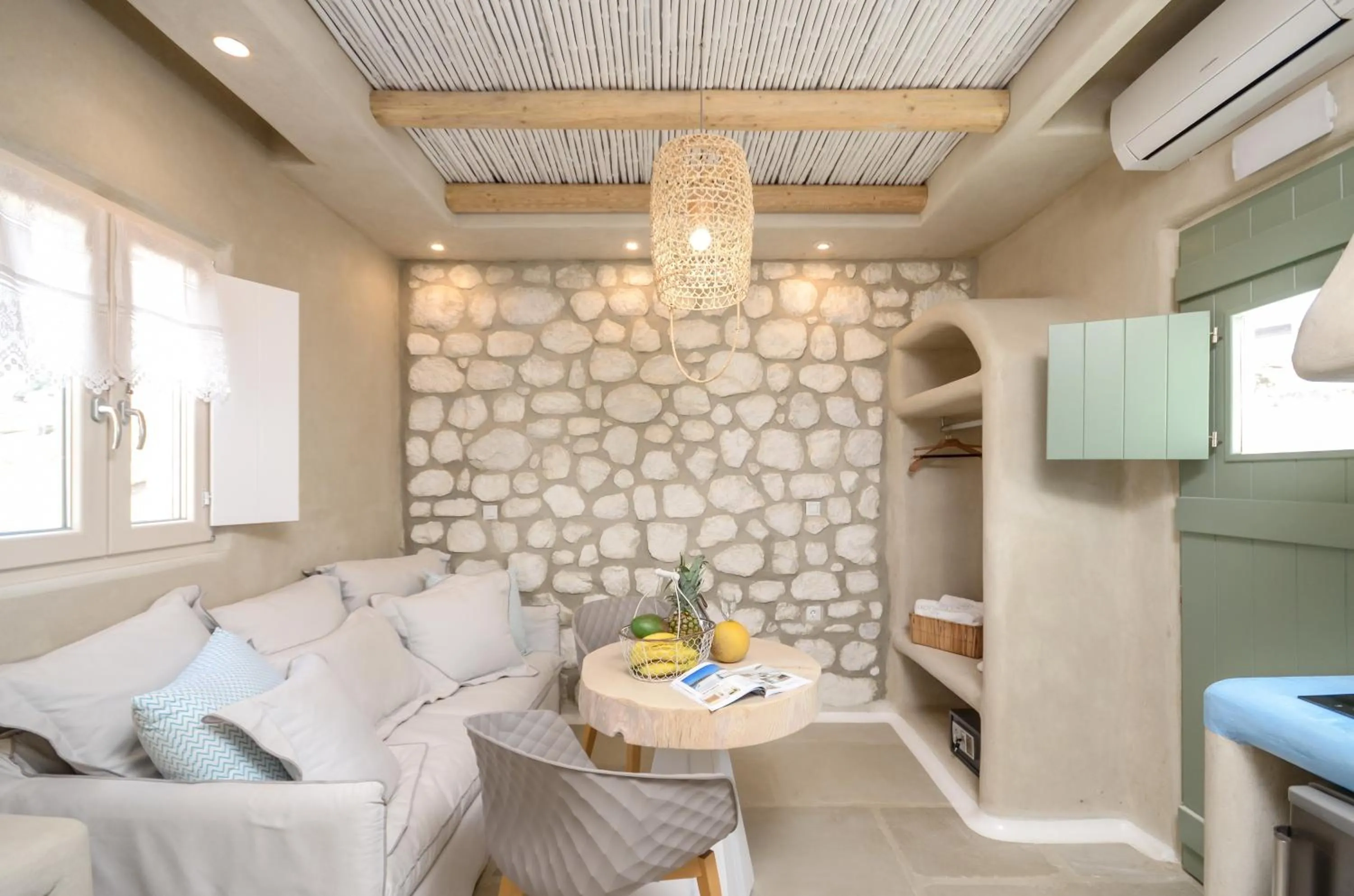 Bed in Naxos Euphoria Suites
