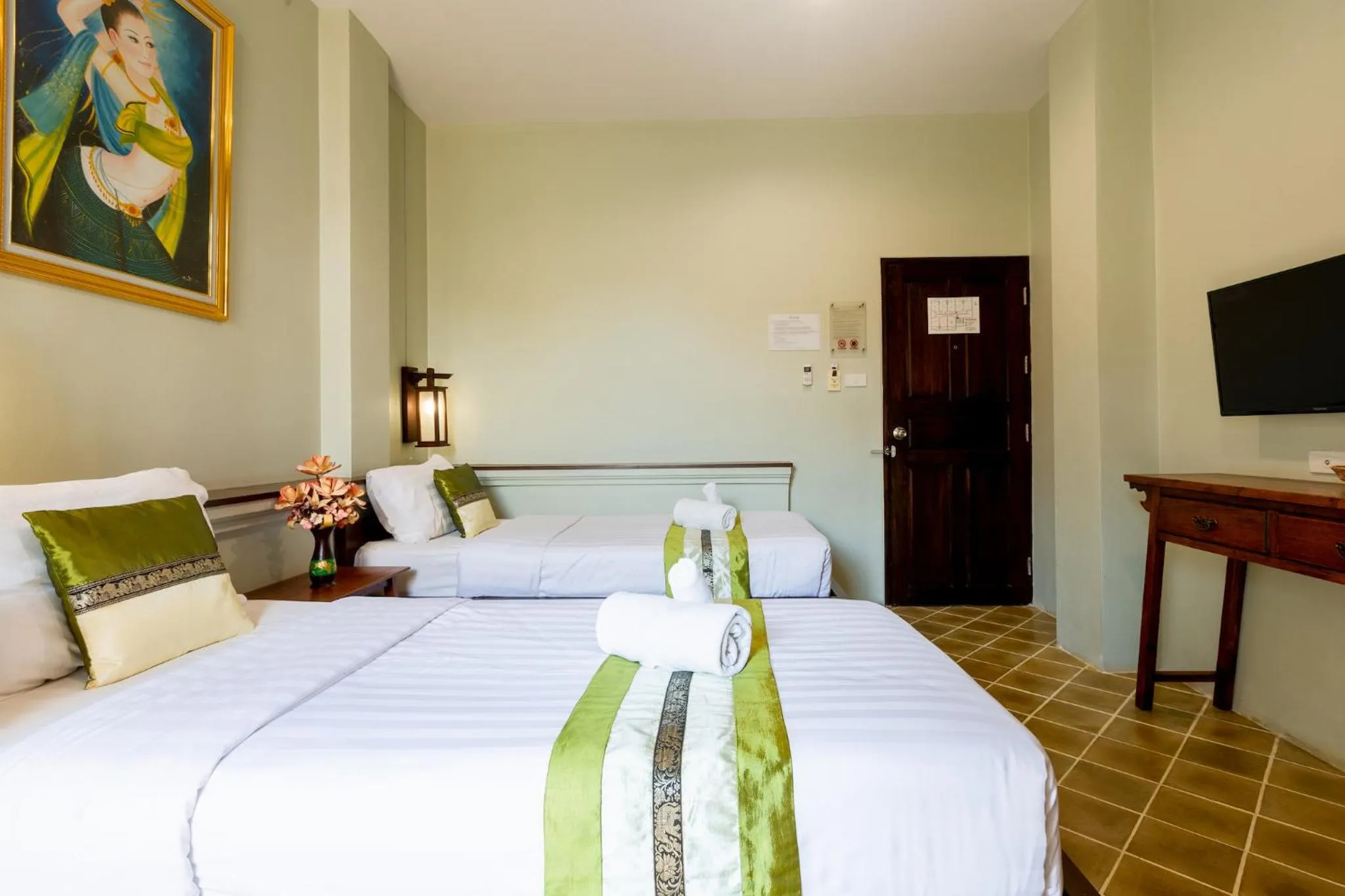 Bed in Huen Hug Chiang Mai