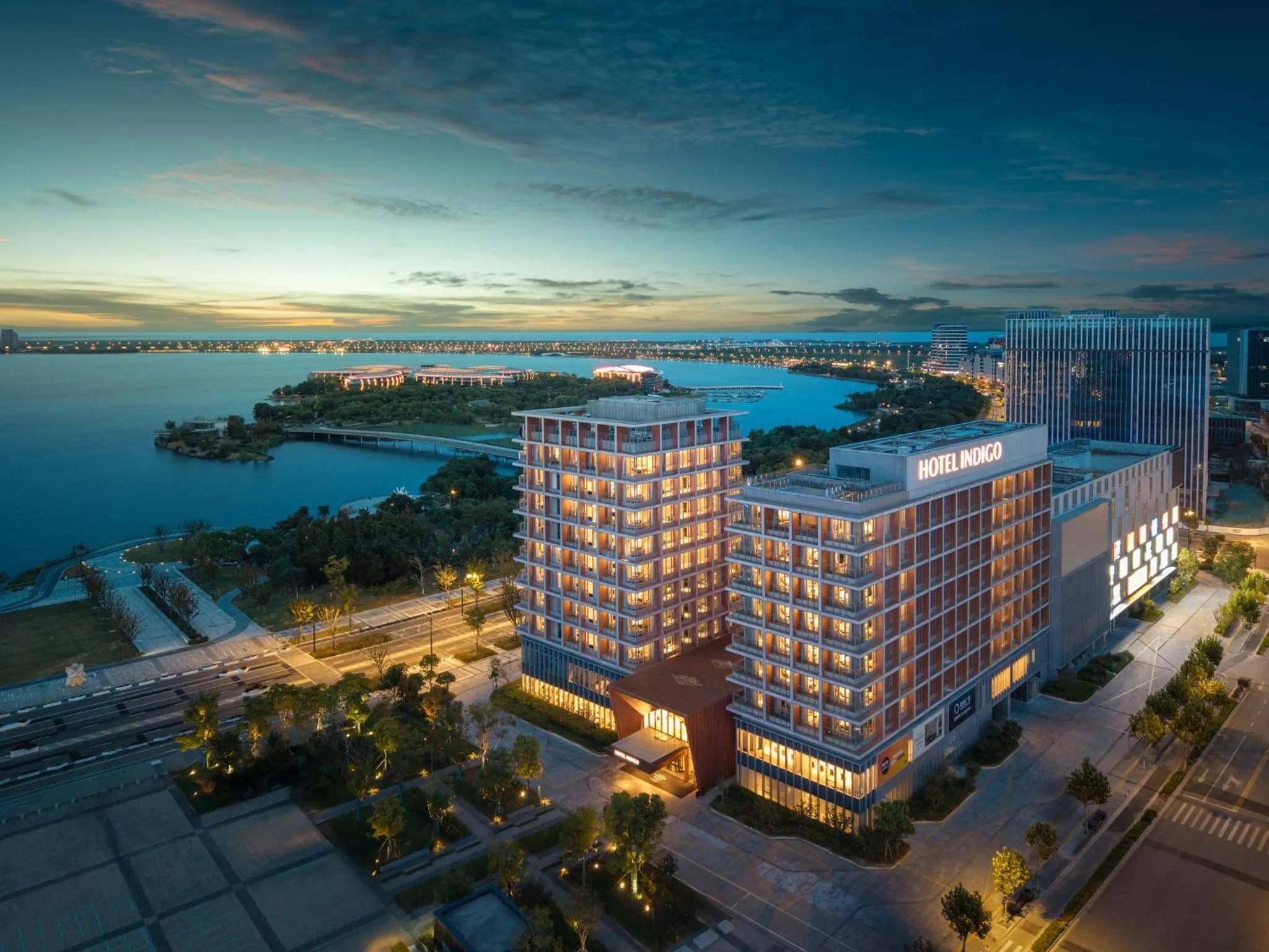 Property building in Hotel Indigo Shanghai Harbour City