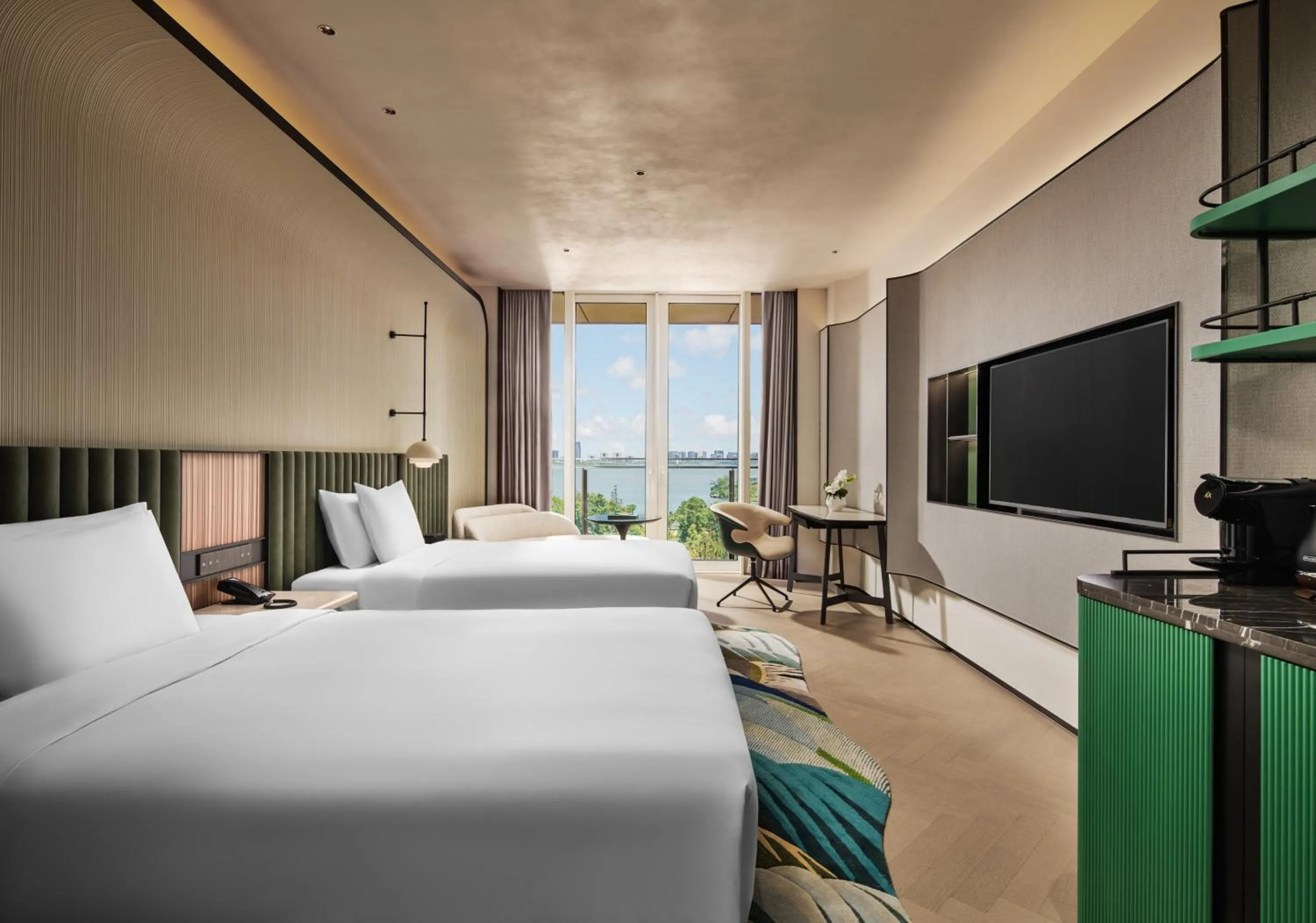 Bed in Hotel Indigo Shanghai Harbour City