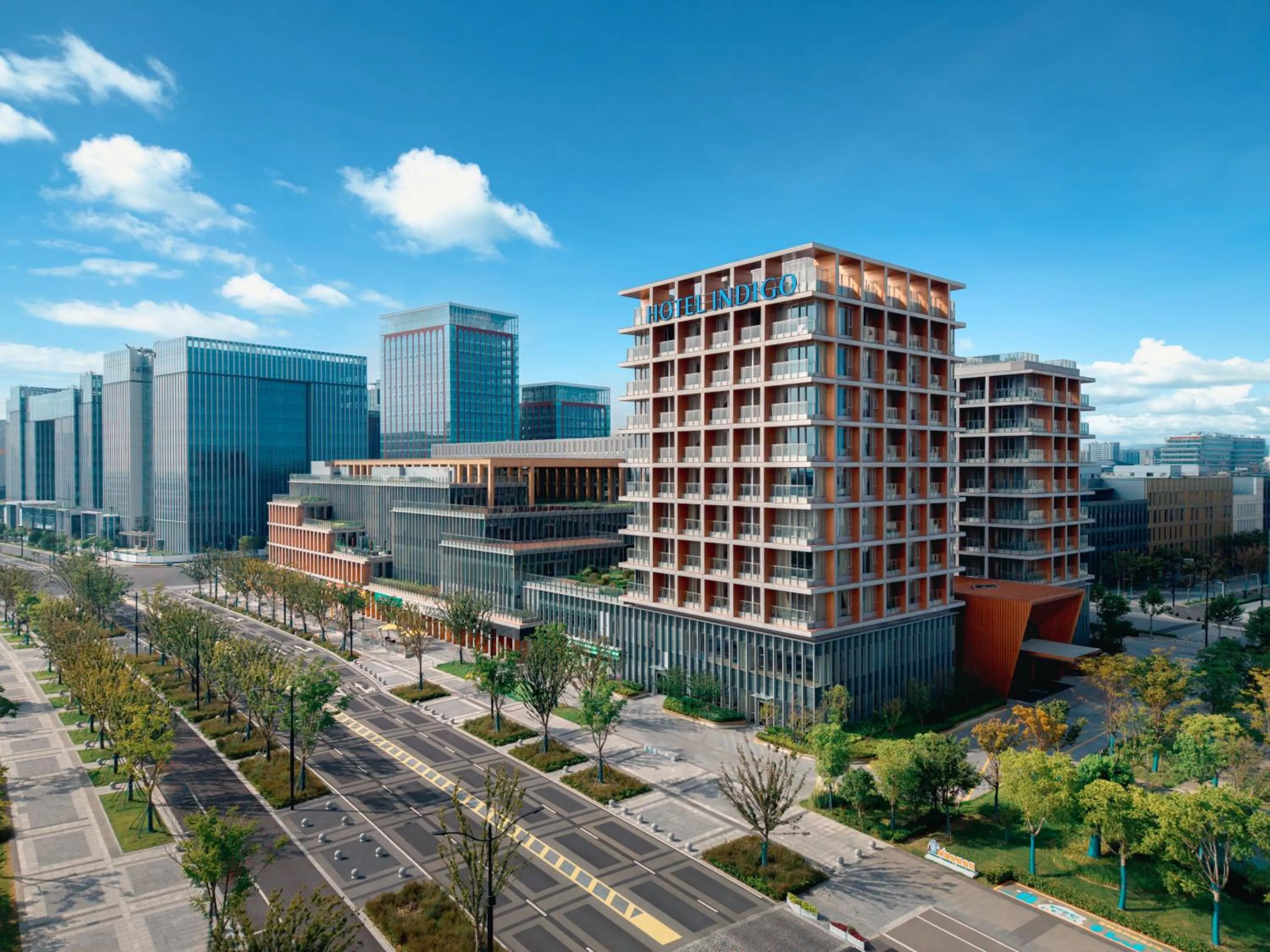 Property building in Hotel Indigo Shanghai Harbour City