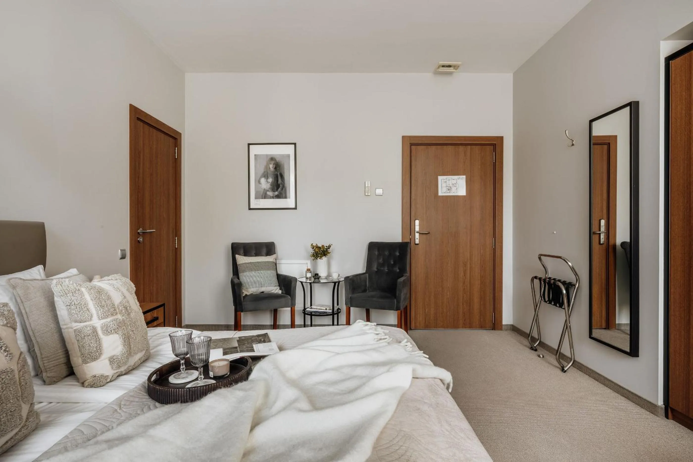 Bed in Grottger Luxury Boutique Hotel City