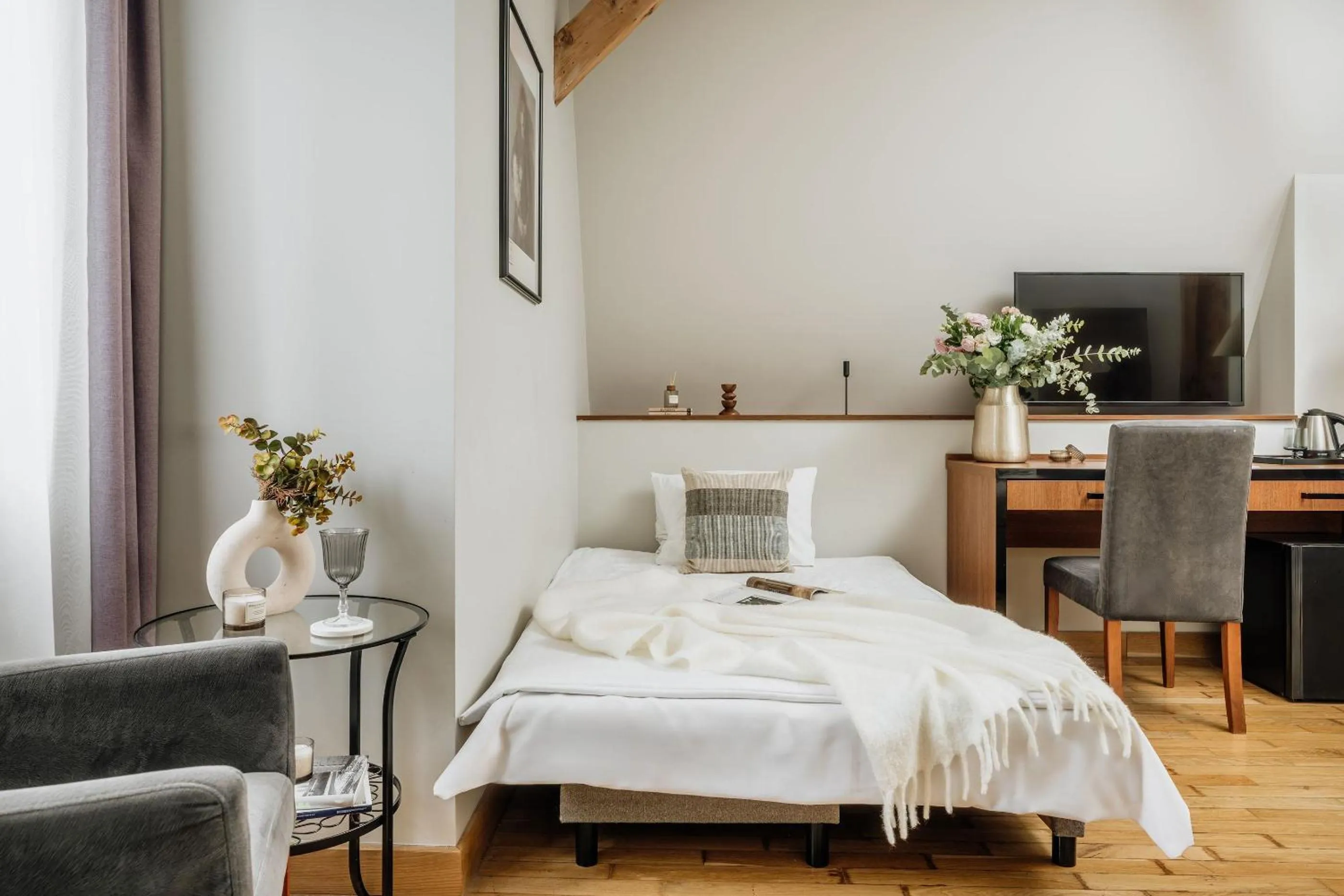 Bed in Grottger Luxury Boutique Hotel City