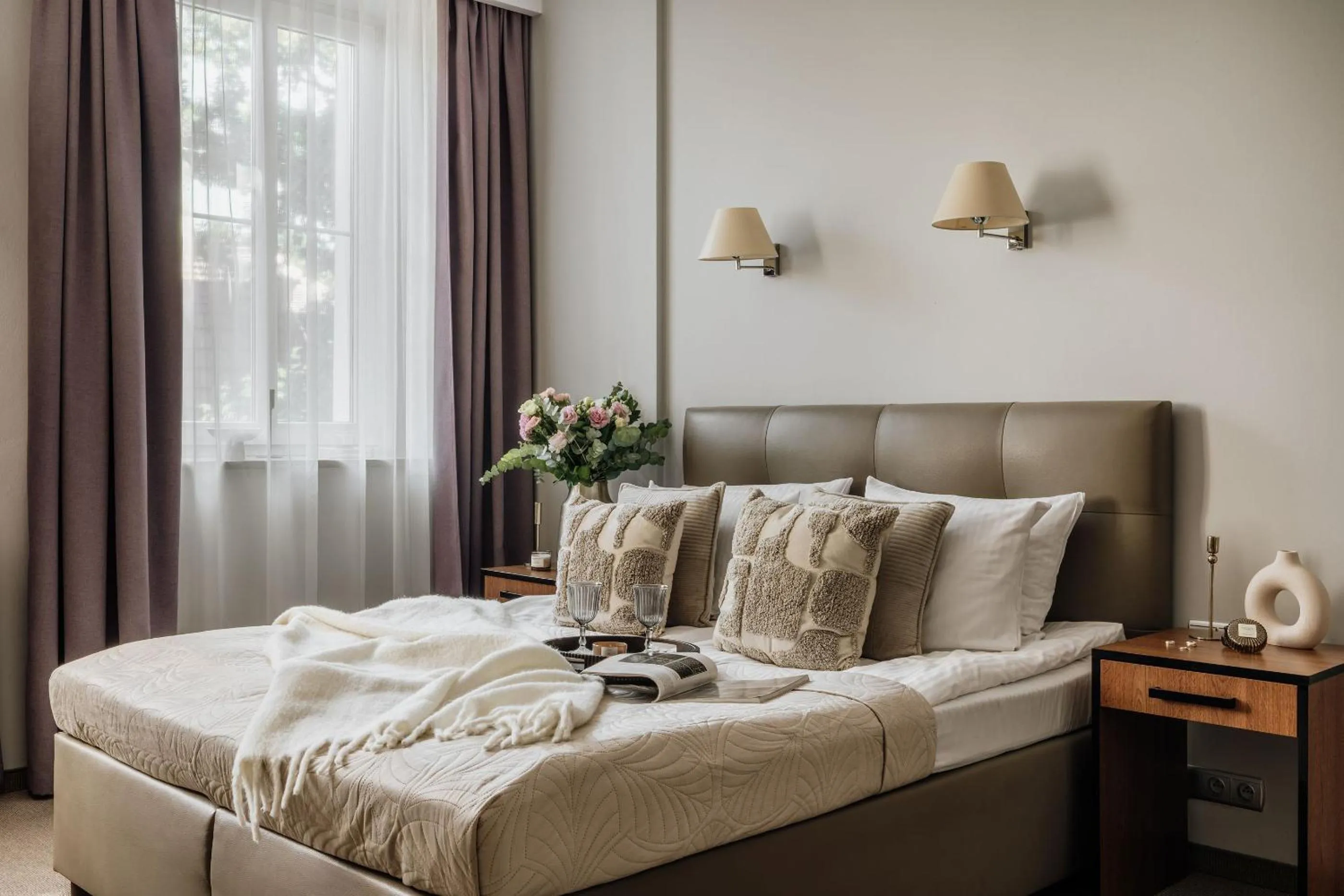 Bed in Grottger Luxury Boutique Hotel City