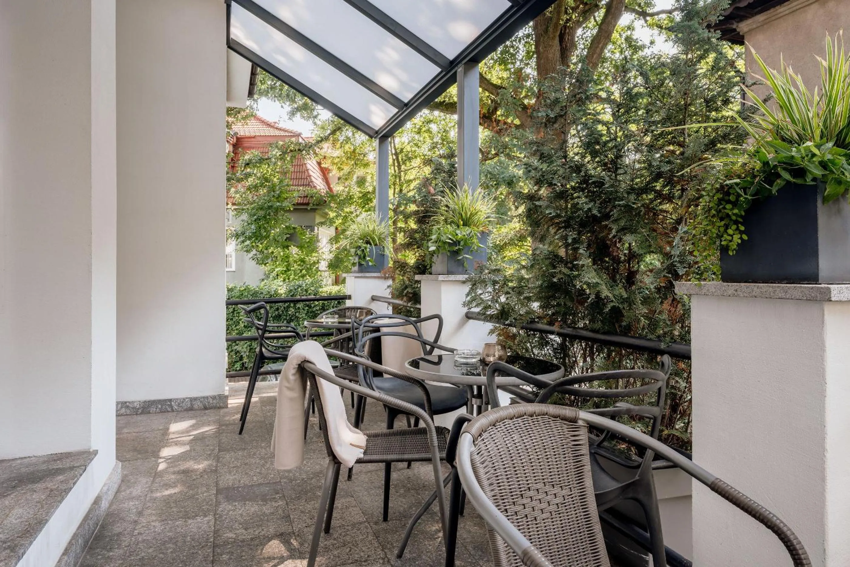 Patio in Grottger Luxury Boutique Hotel City
