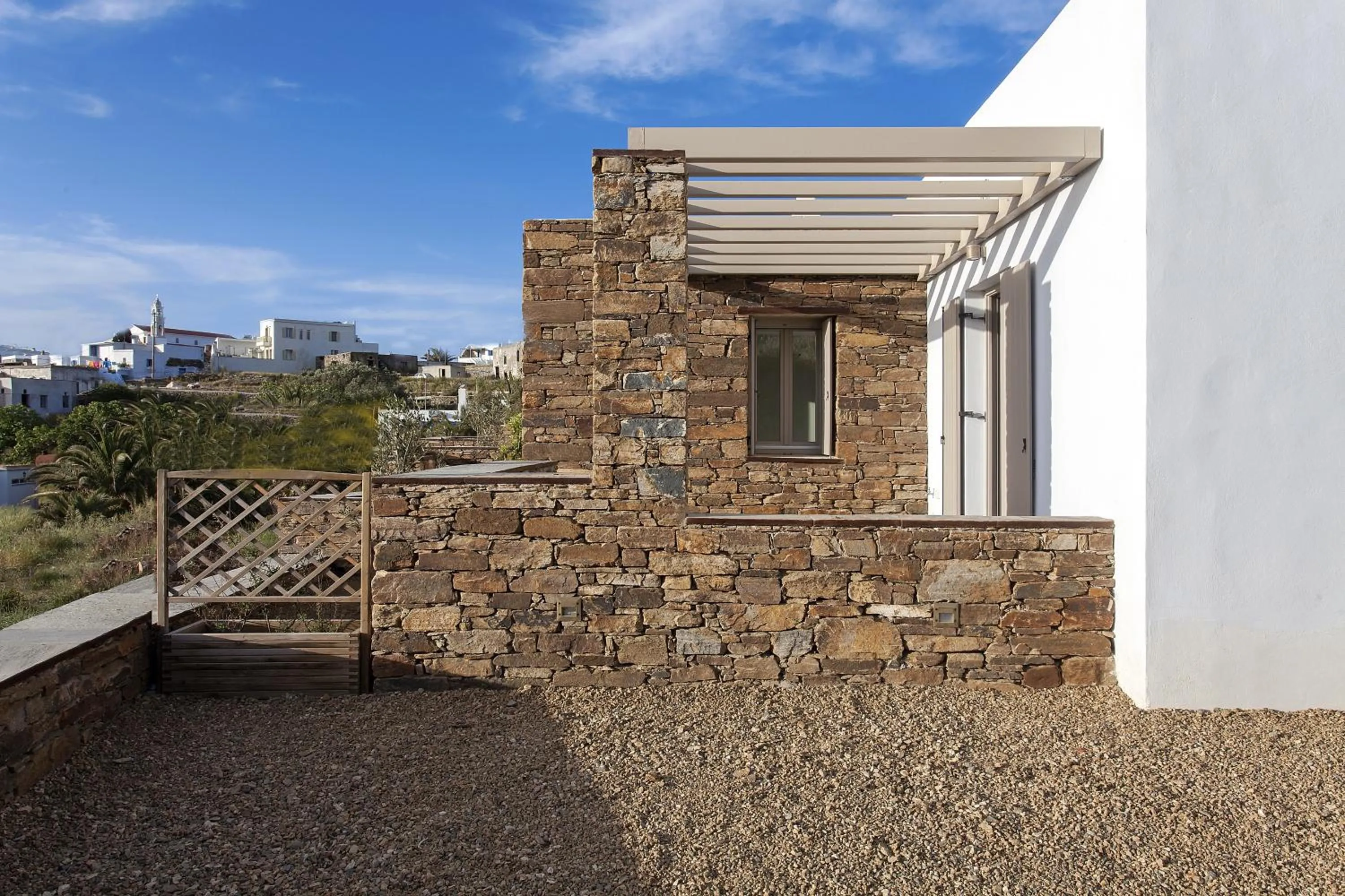 Facade/entrance in White Tinos Luxury Suites