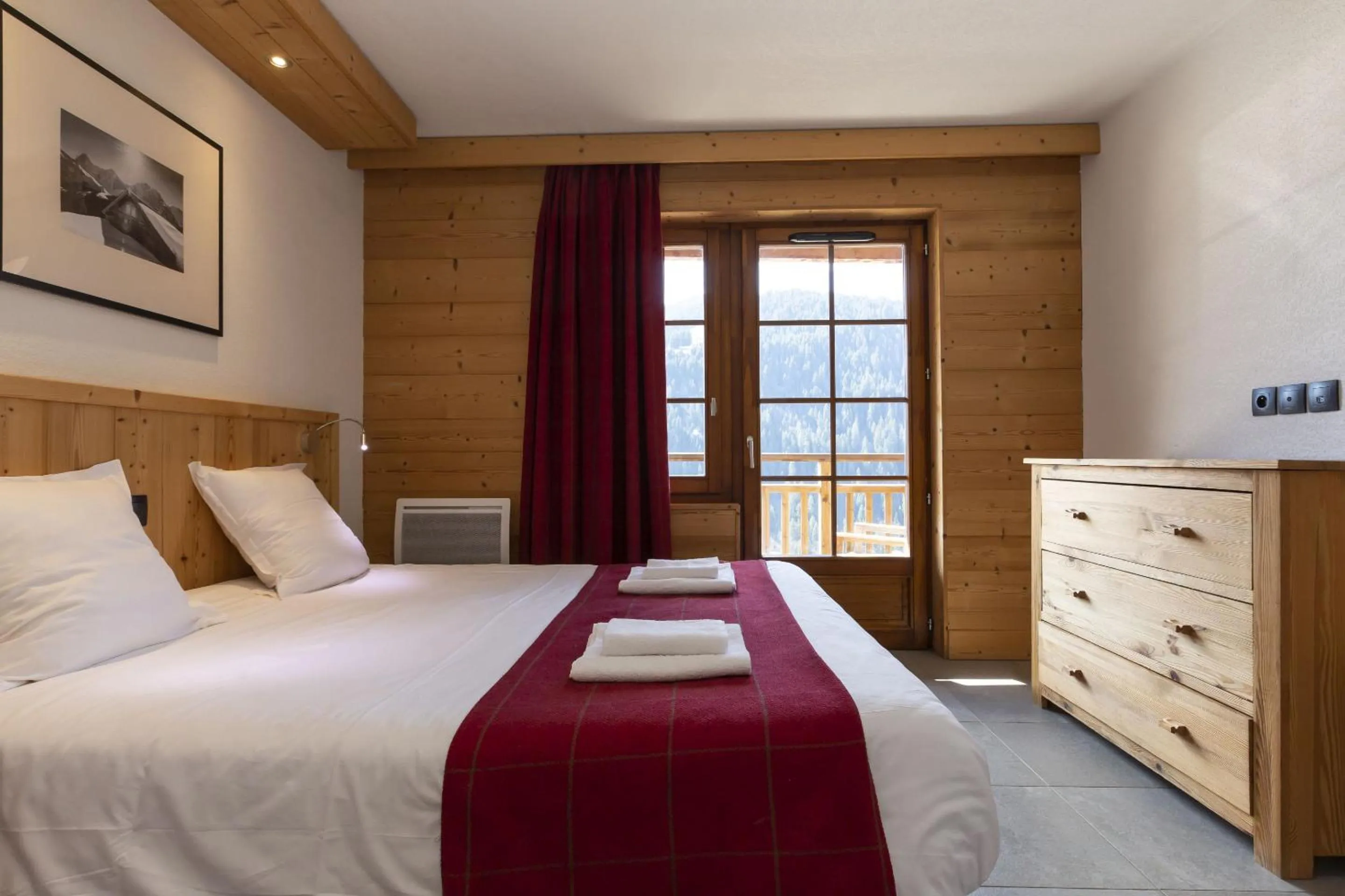 Bed in Résidence Odalys Les Fermes de Châtel