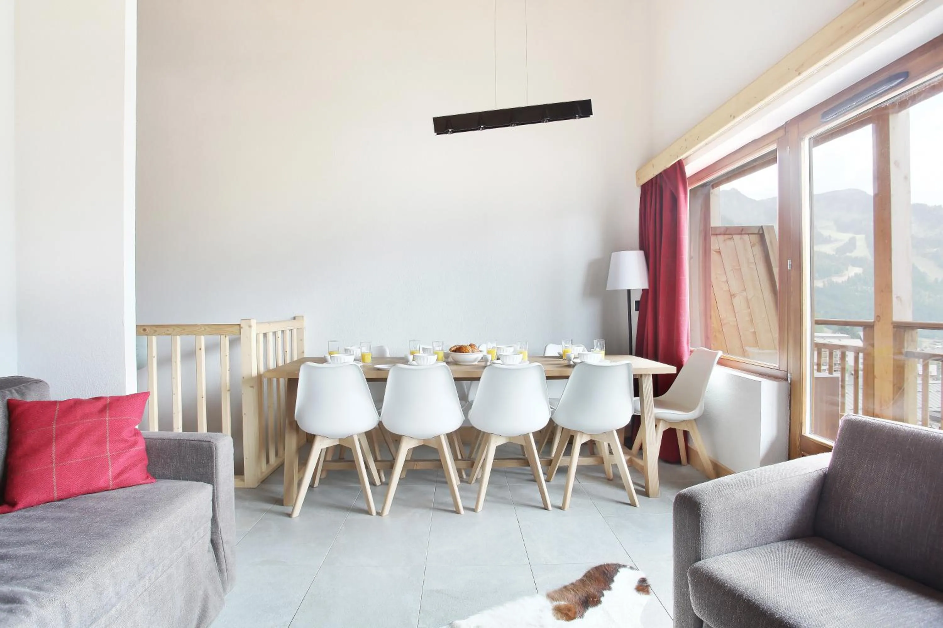 Dining area in Résidence Odalys Les Fermes de Châtel