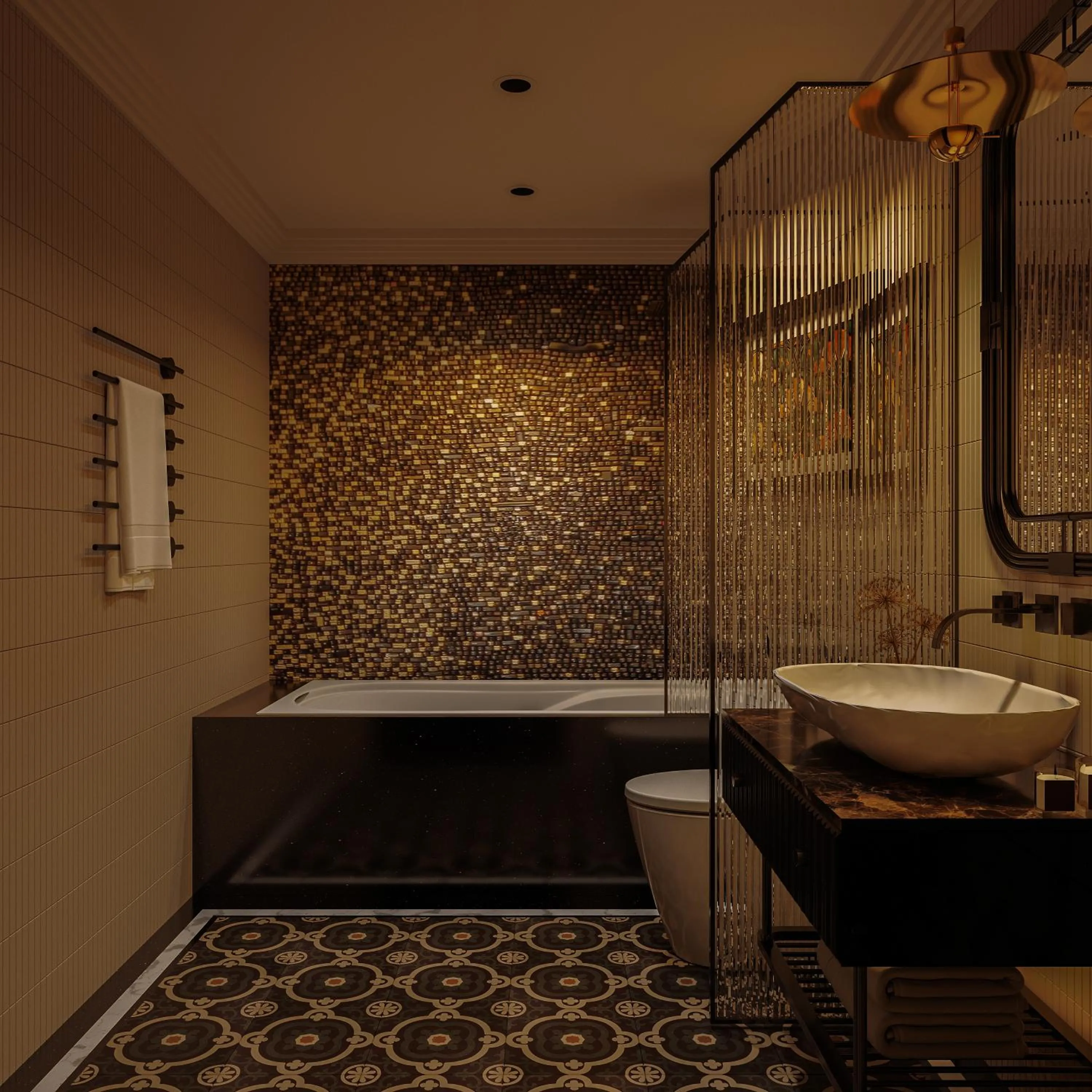 Bathroom in L'Heritage Premium Hanoi Central