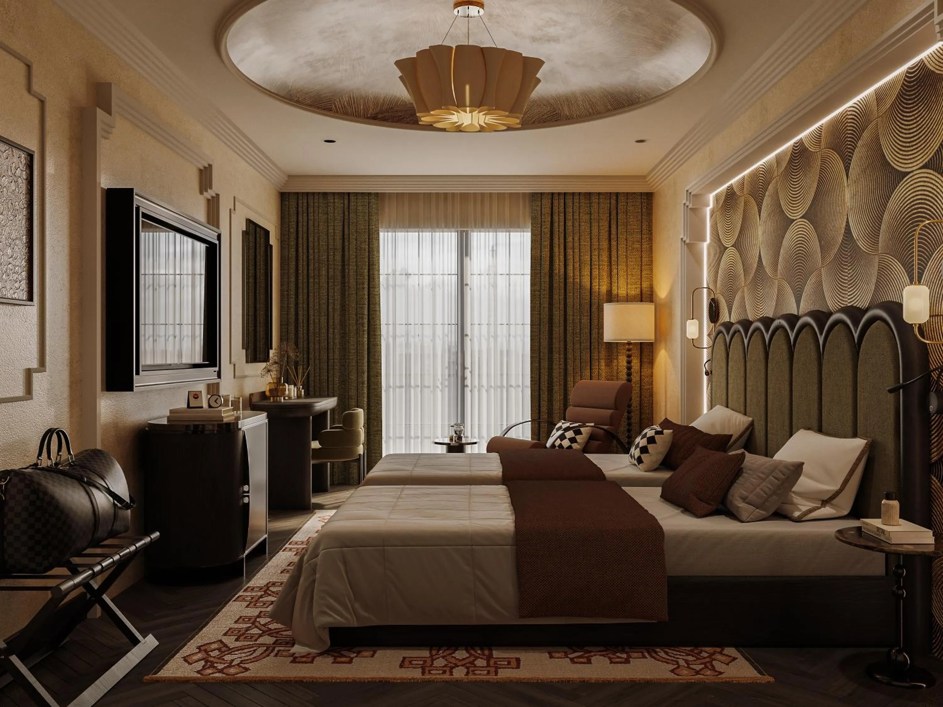 Living room, Bed in L'Heritage Premium Hanoi Central