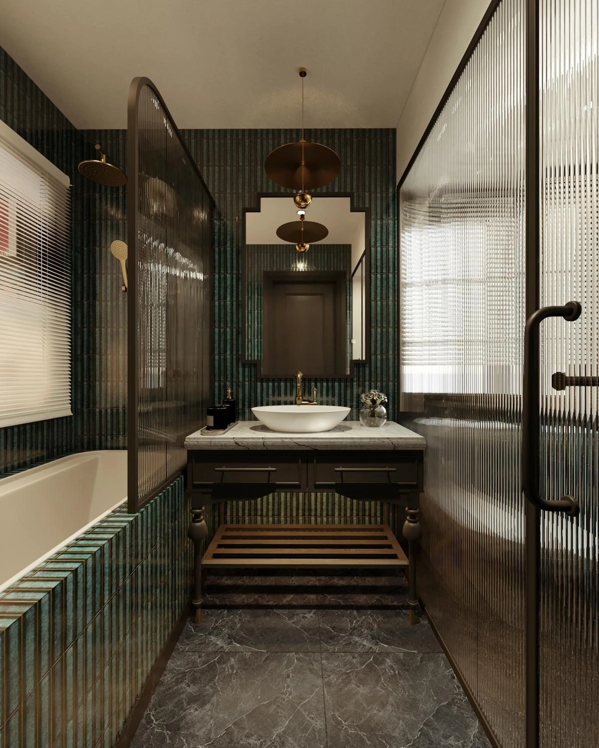 Shower, Bed in L'Heritage Premium Hanoi Central