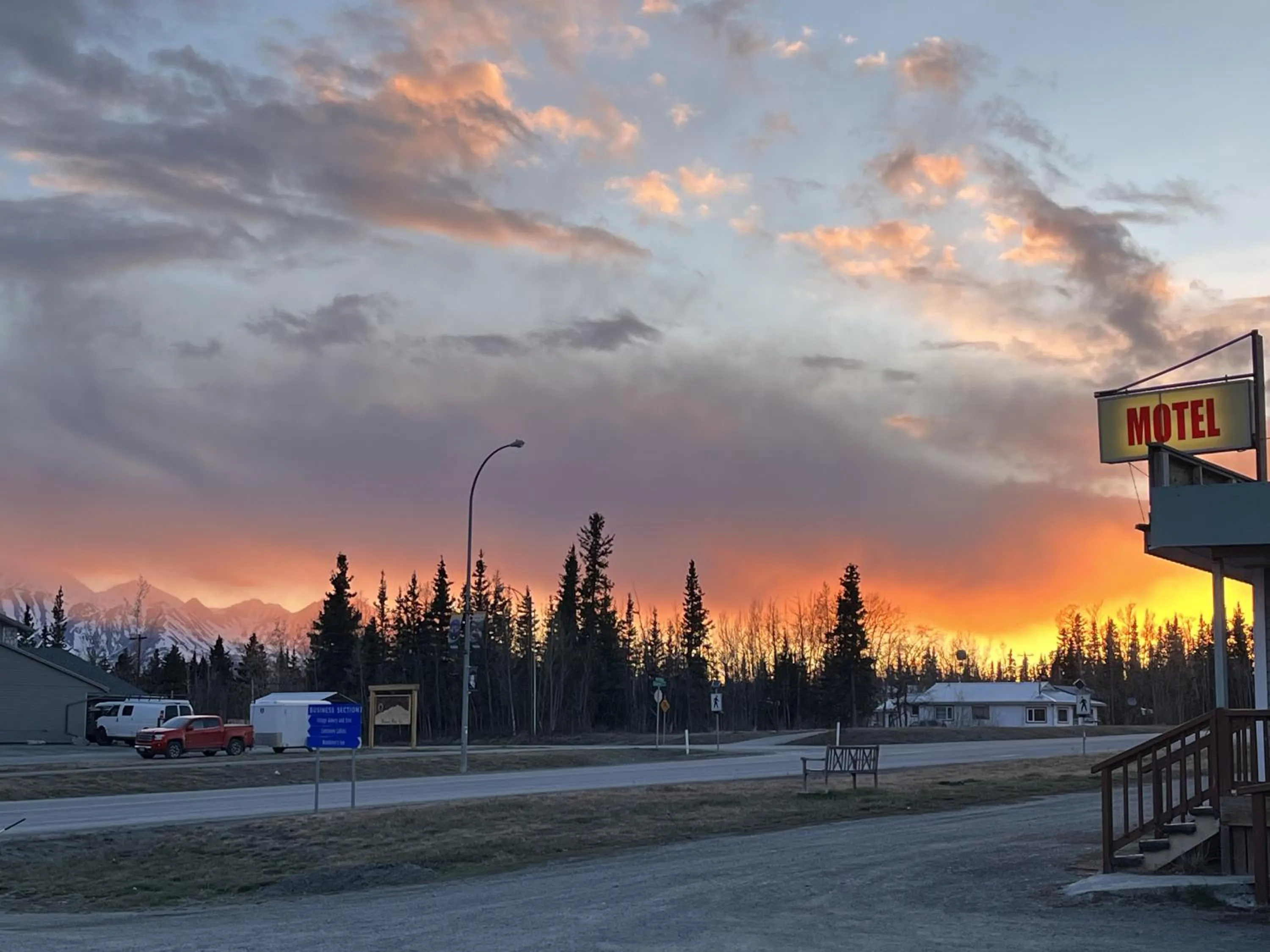 Natural landscape in Kluane Park Inn
