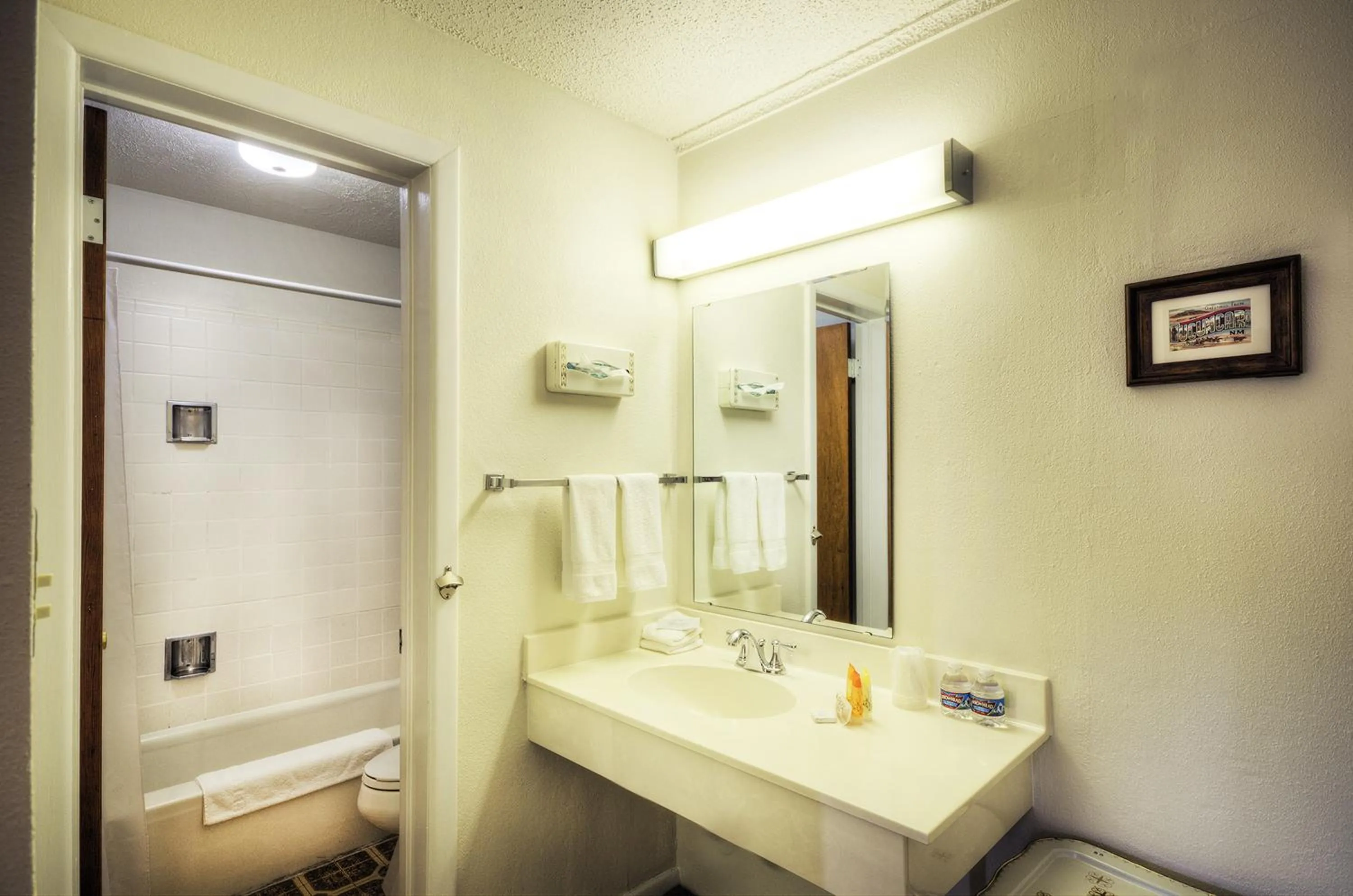 Shower in Roadrunner Lodge Motel