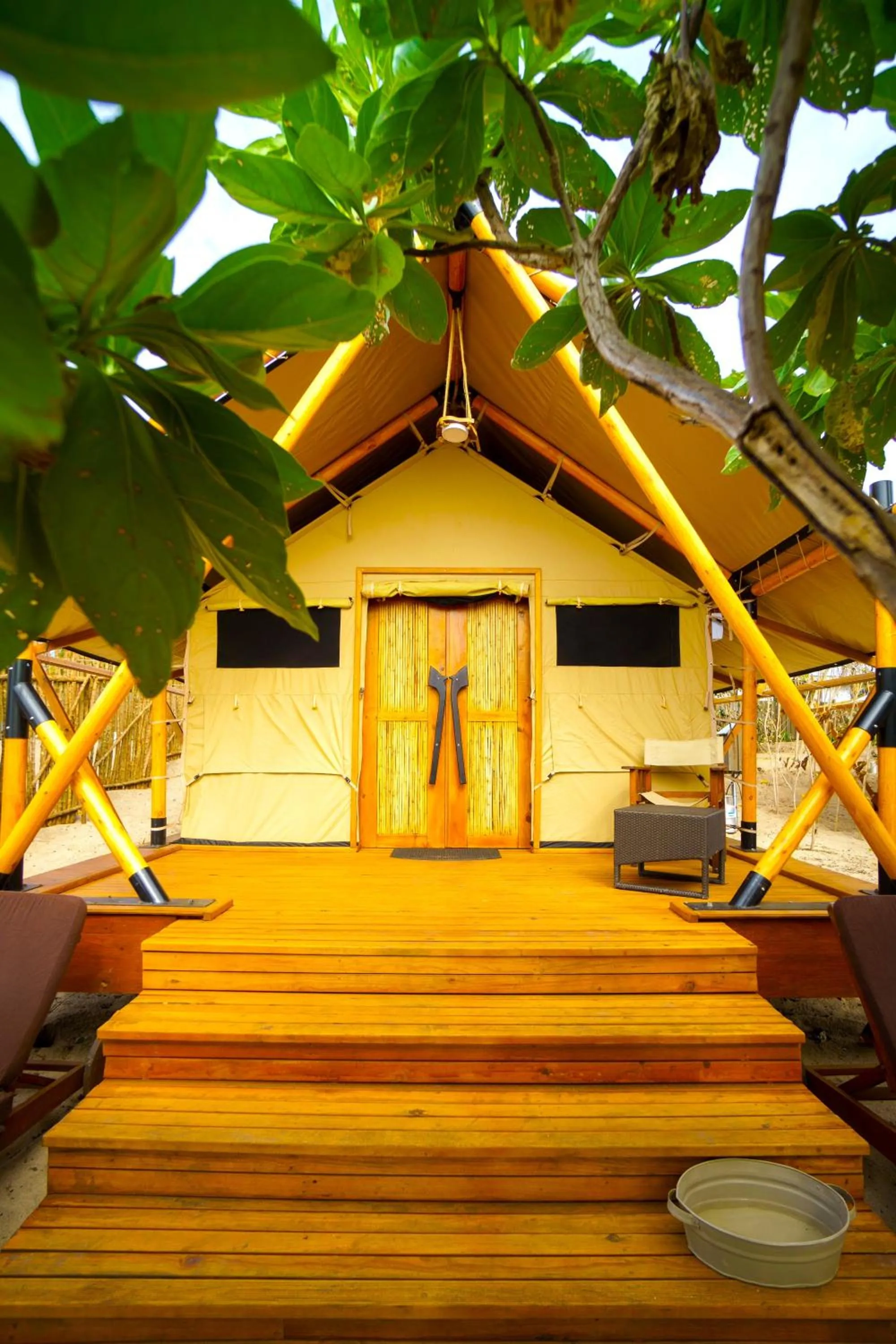 Patio in Barefoot Kuata Island Resort