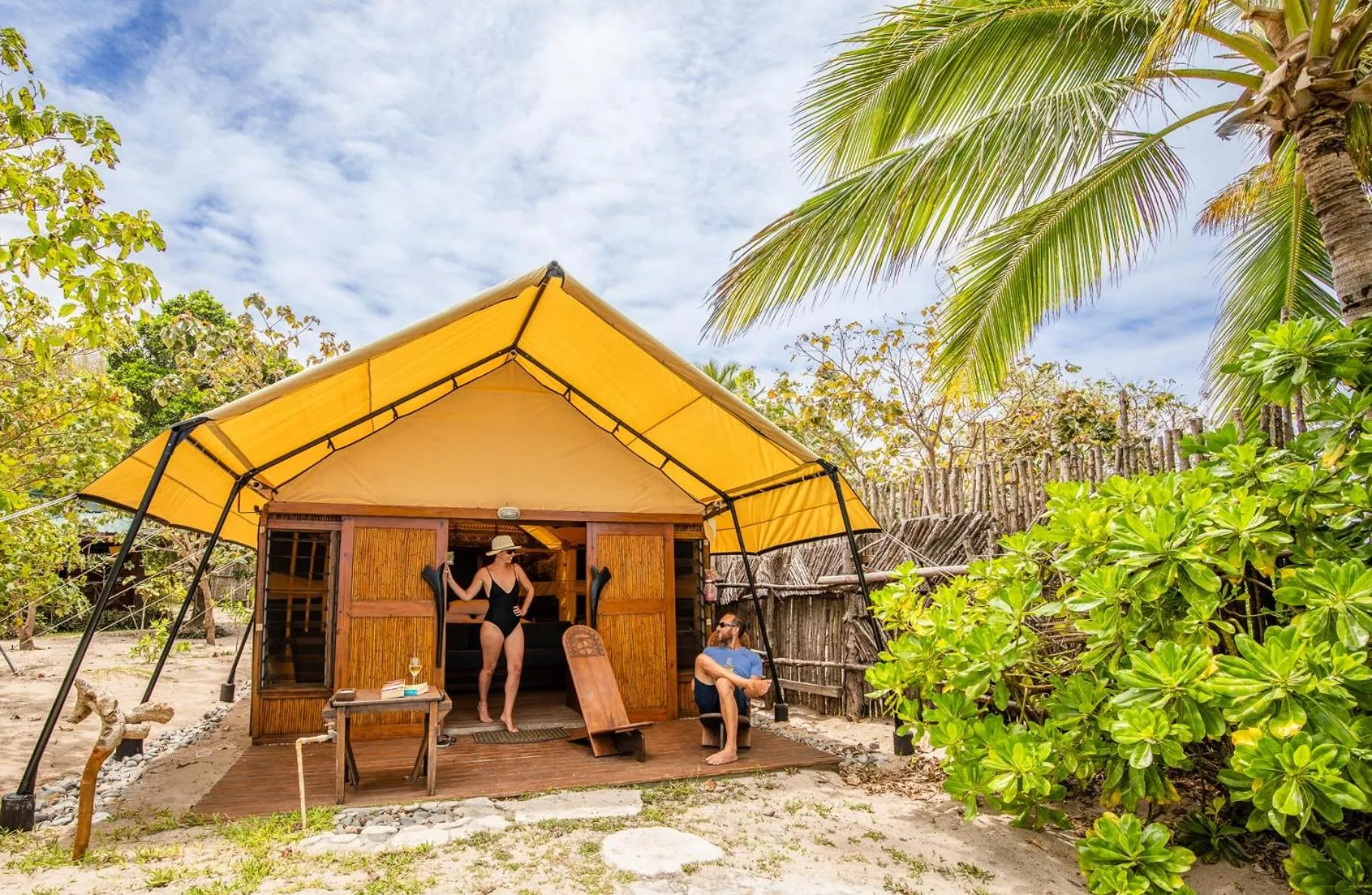 Patio in Barefoot Kuata Island Resort