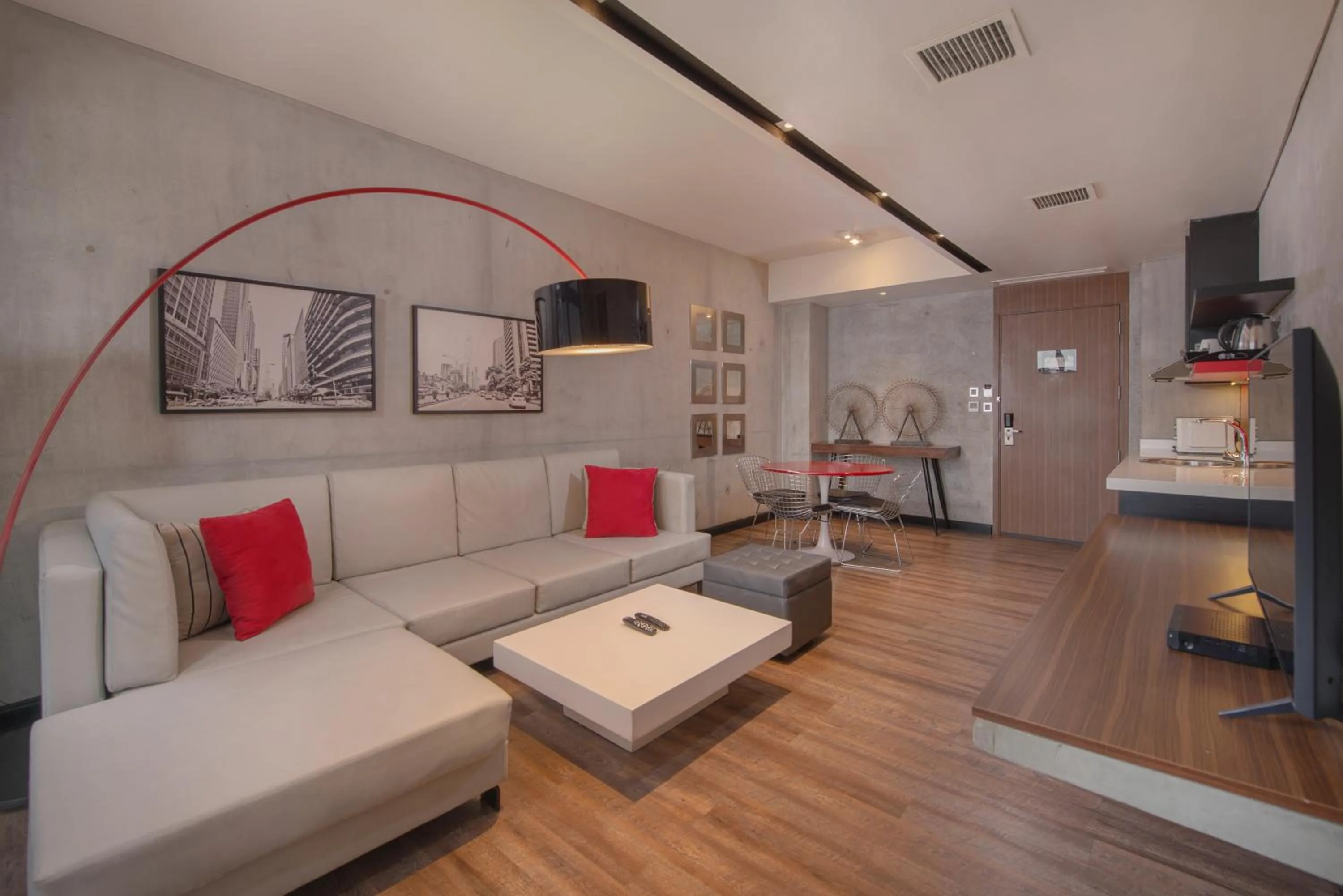 Living room in The B Hotel Quezon City