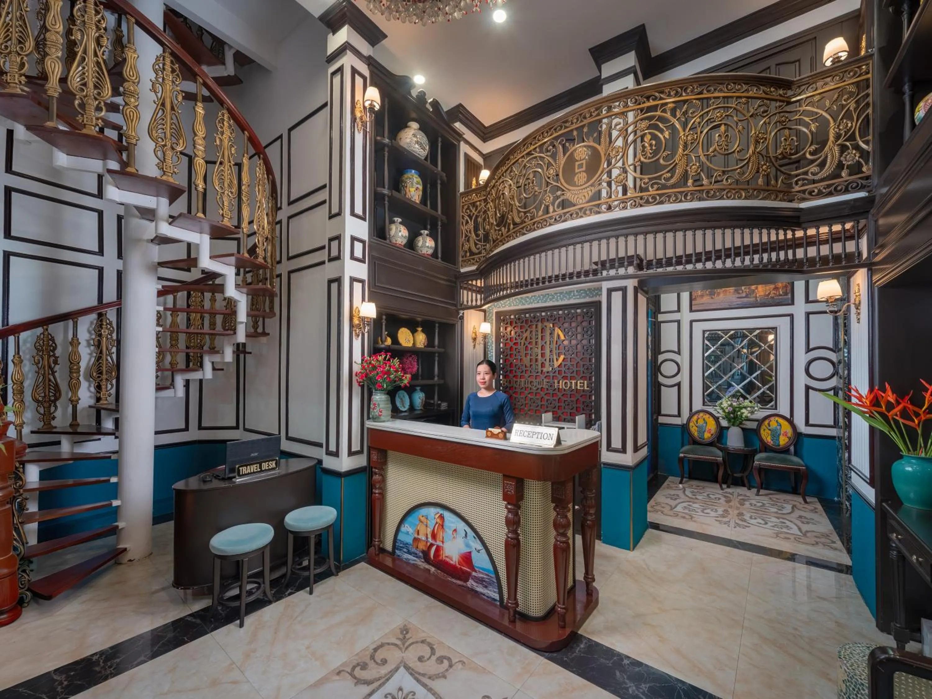 Lobby or reception in Hanoi Chic Boutique Hotel