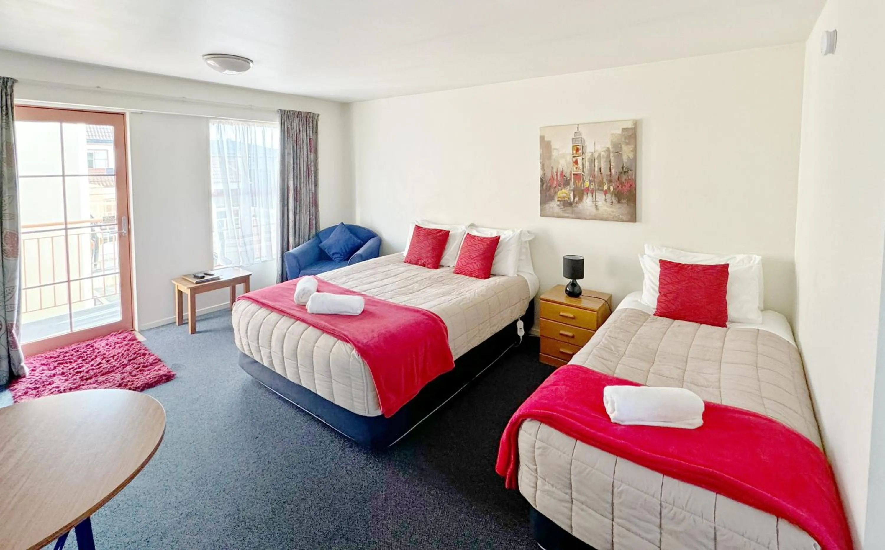 Property building, Bed in Addington Stadium Motel