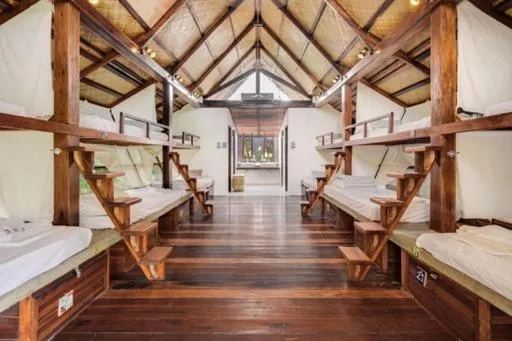 Bed in Harana Surf Resort