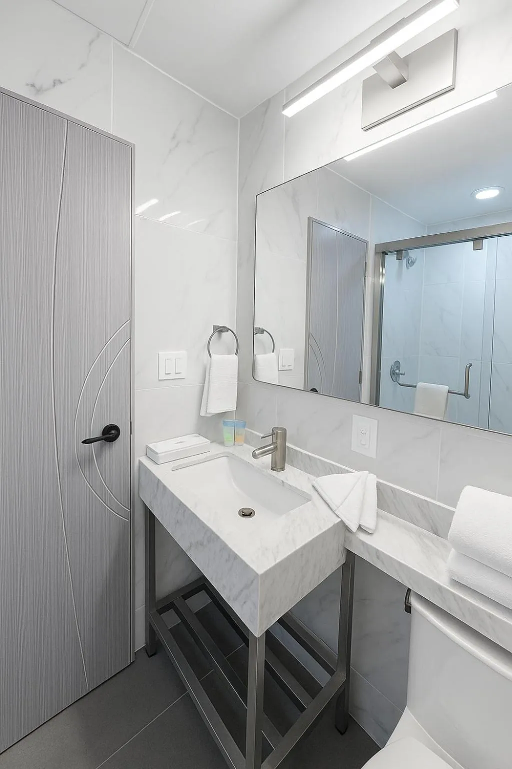 Bathroom in LIV Hotel Bronx GRAND OPENING