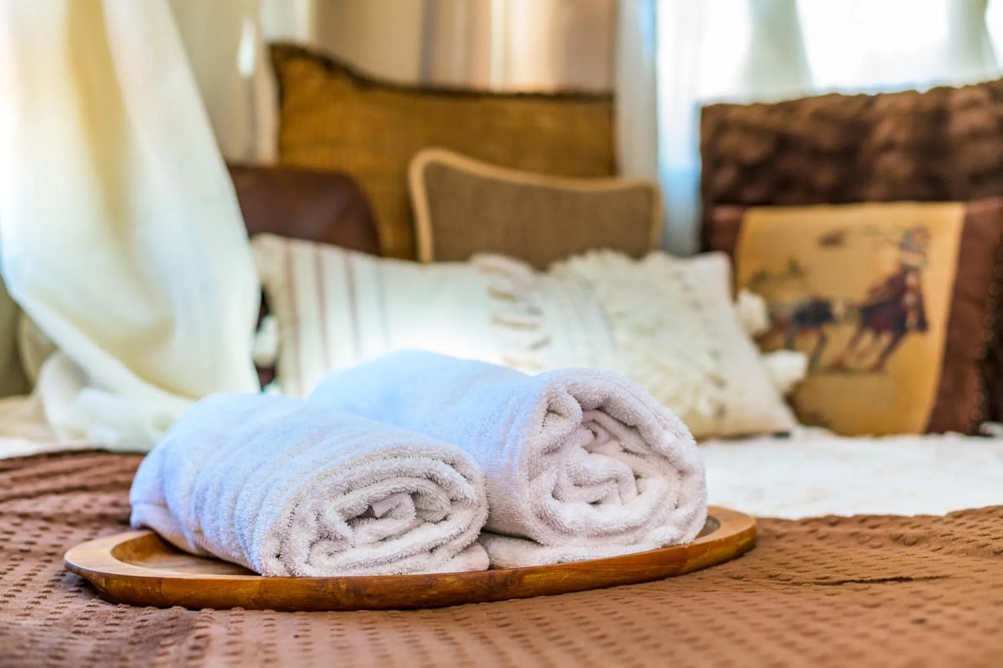 towels, Bed in The Outpost Grand Canyon