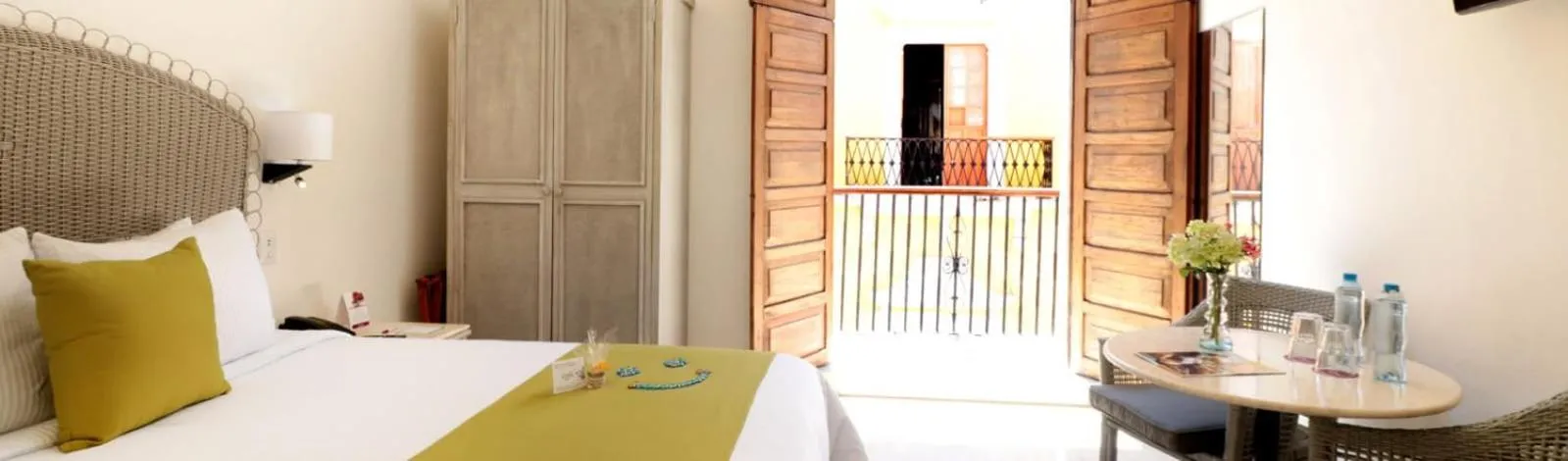 Bed in Hotel Misión Campeche