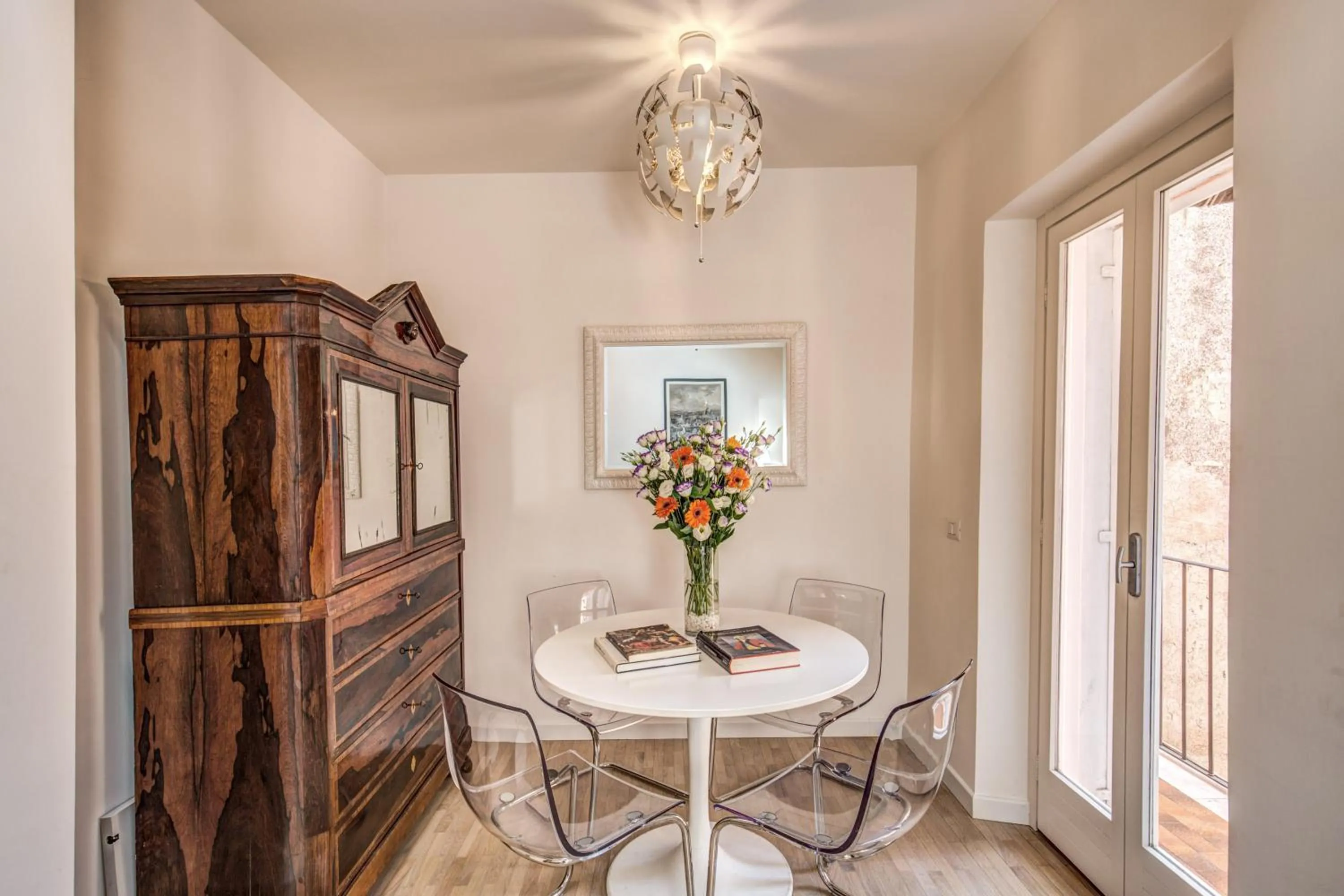 Dining area in Orange Suites